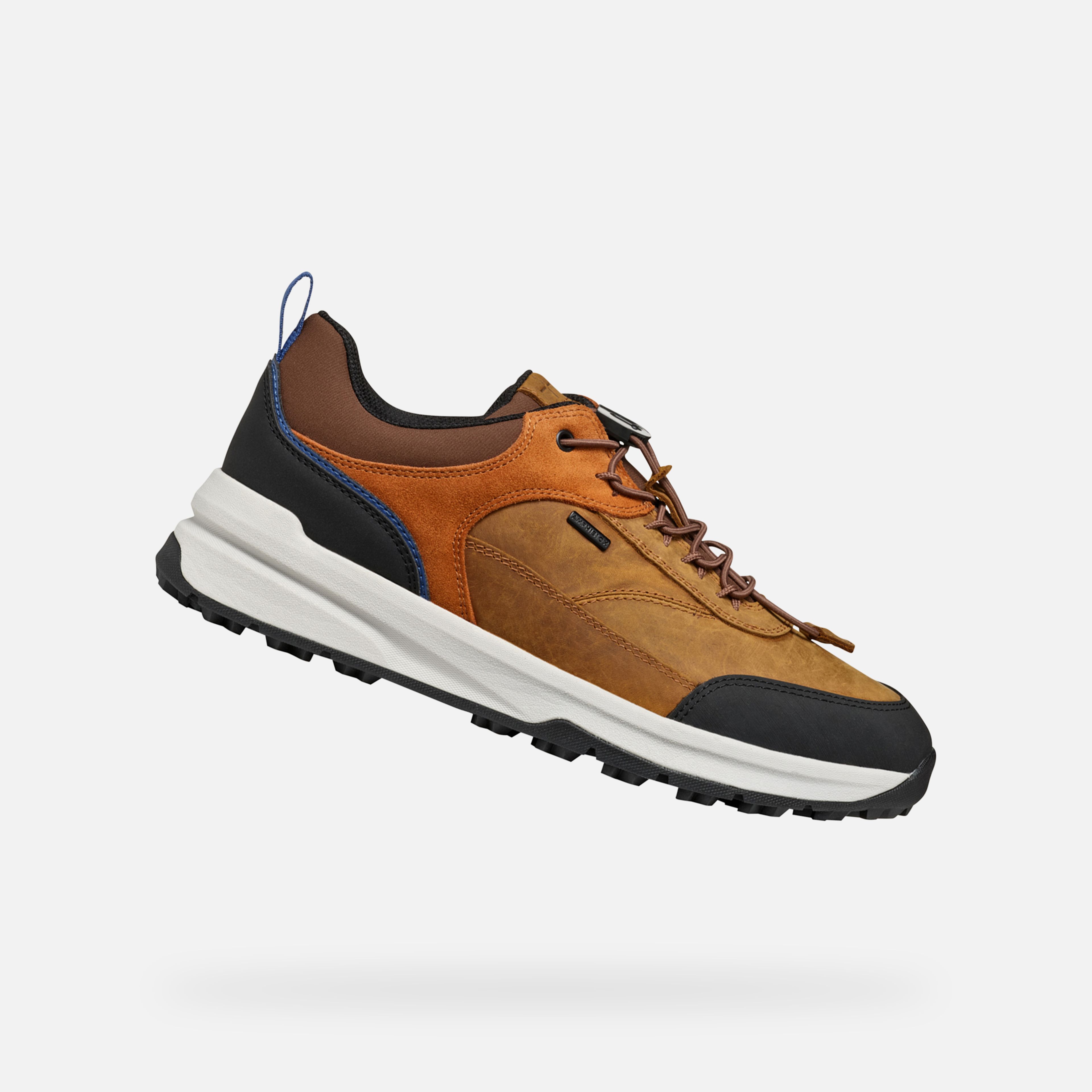 Oranžové pánske tenisky Geox Sterratrail + Grip