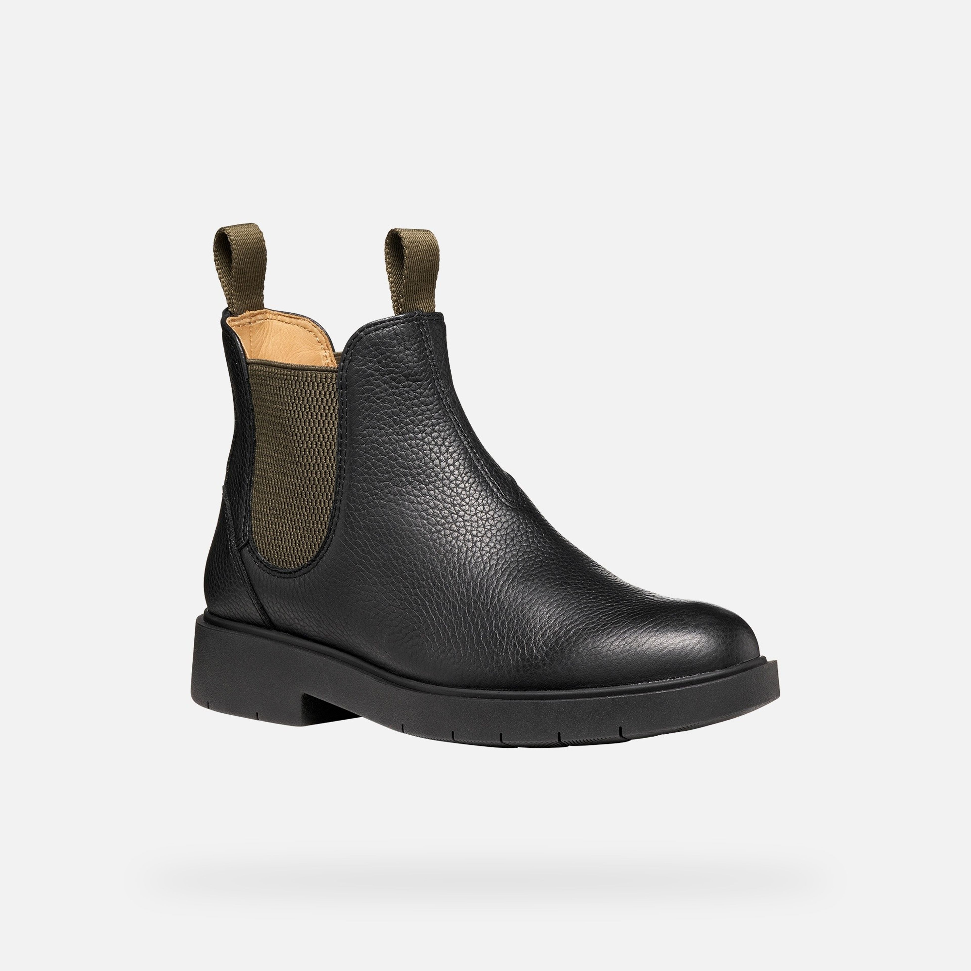 Čierna dámska členková obuv Geox Spherica Ec1 B - 004