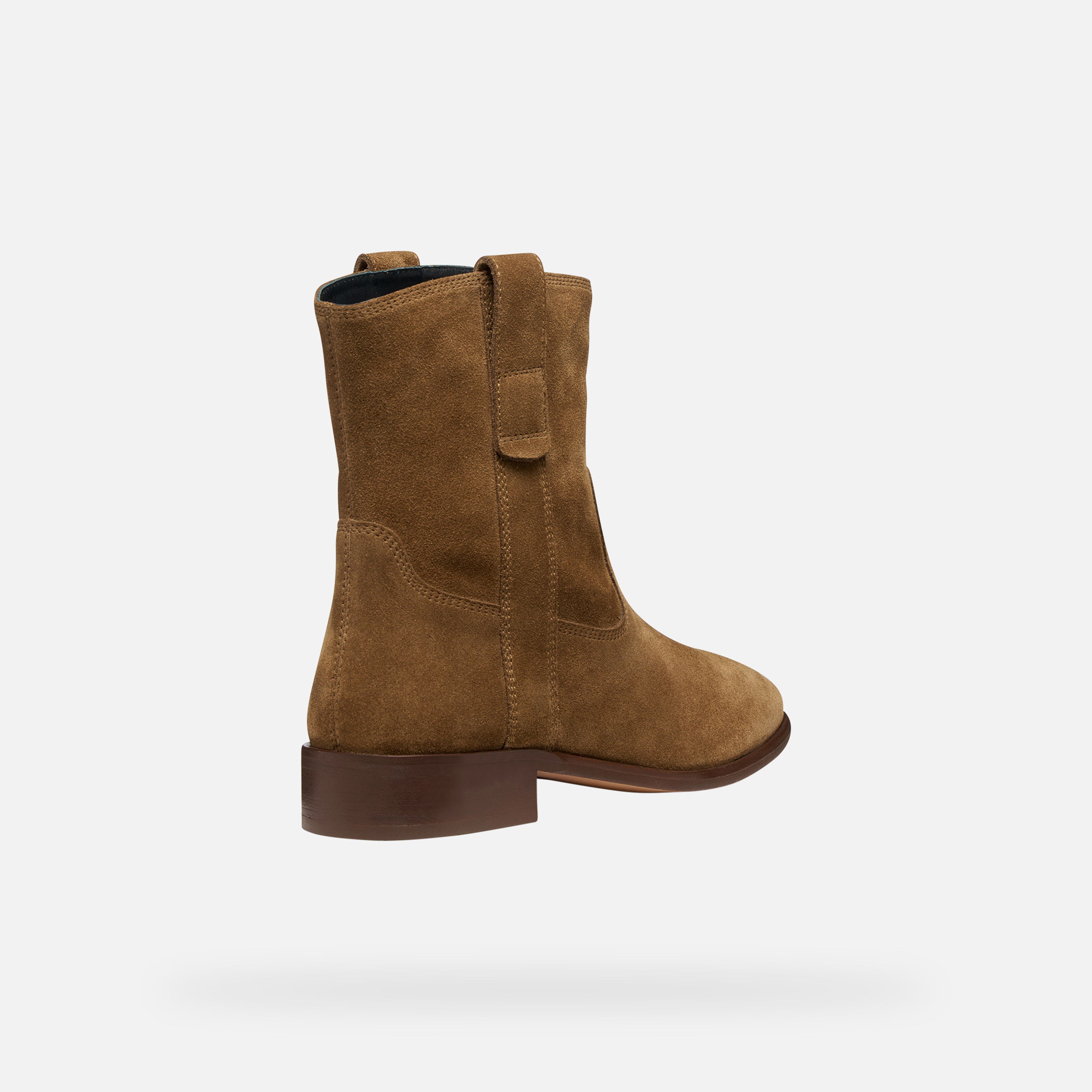 Hnedé dámske čižmy Geox Eliebeth - 005