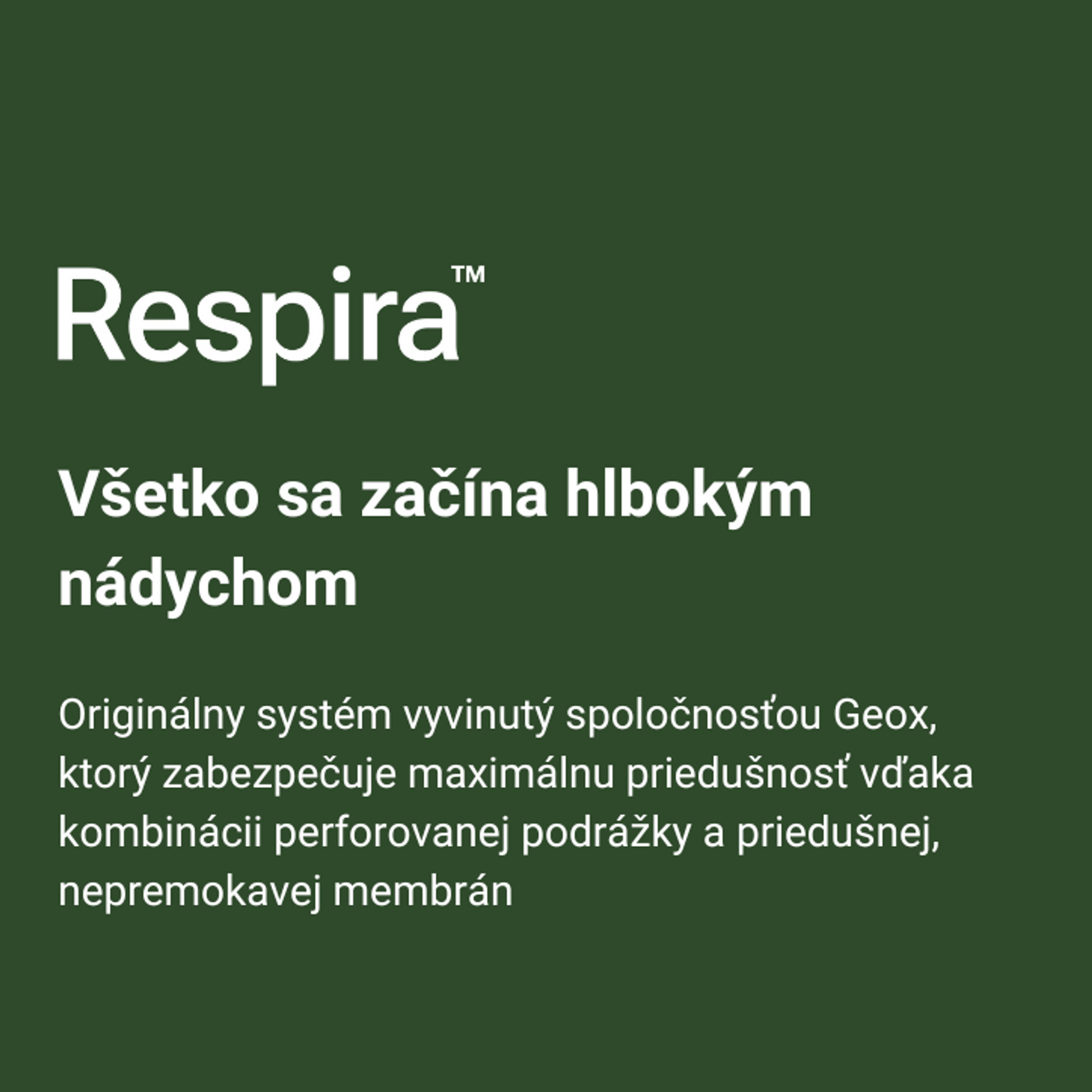 Respira™ pohodlie suchých chodidiel
