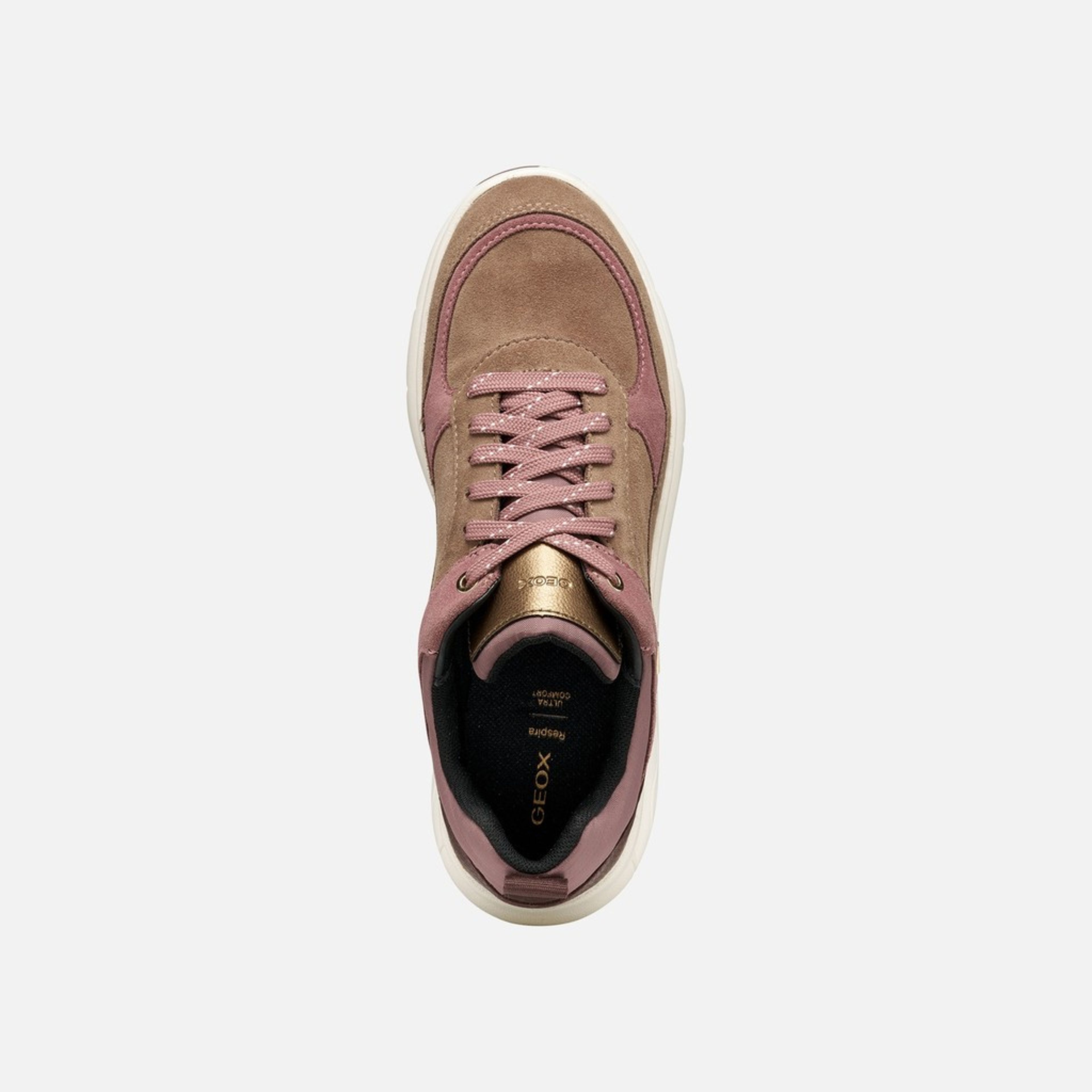 Jasnobrązowe damskie sneakersy Geox Spherica 4X4 B ABX - 006