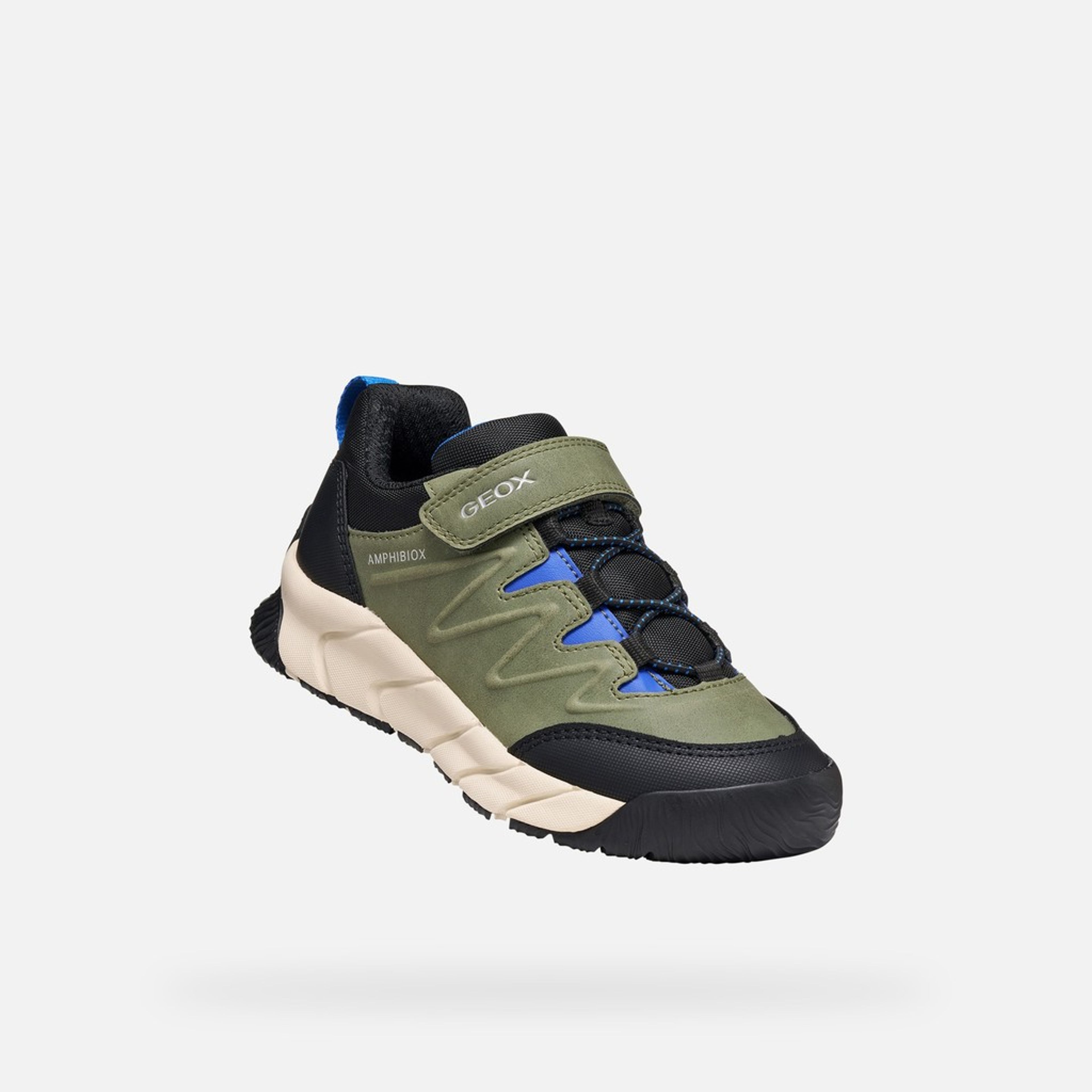 Khaki chlapecké tenisky Geox Flexyper Pro B - 005