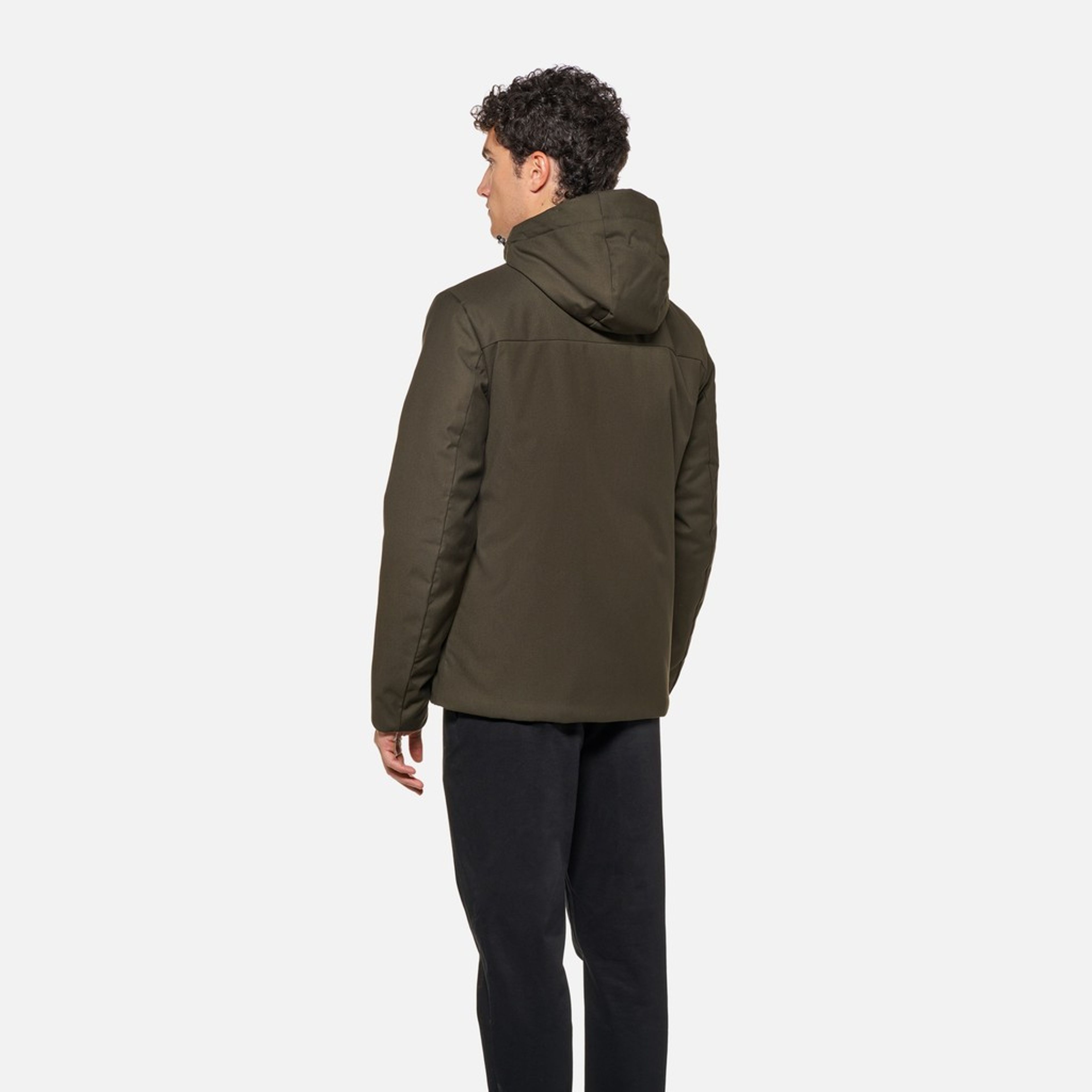 Khaki pánska bunda Geox Recanati - 004
