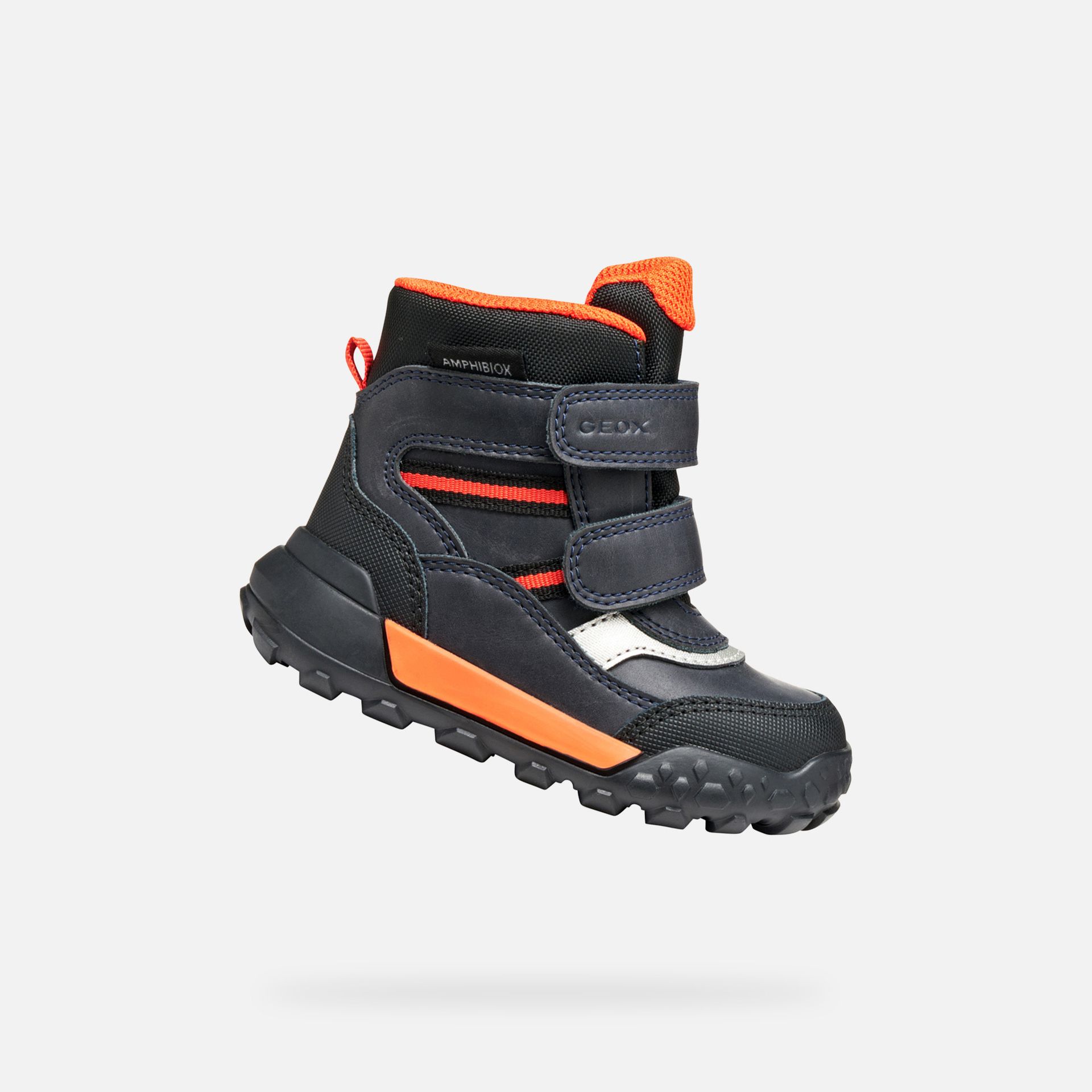 Tmavě modrá chlapecká zimní obuv Geox Trekkyup - 001
