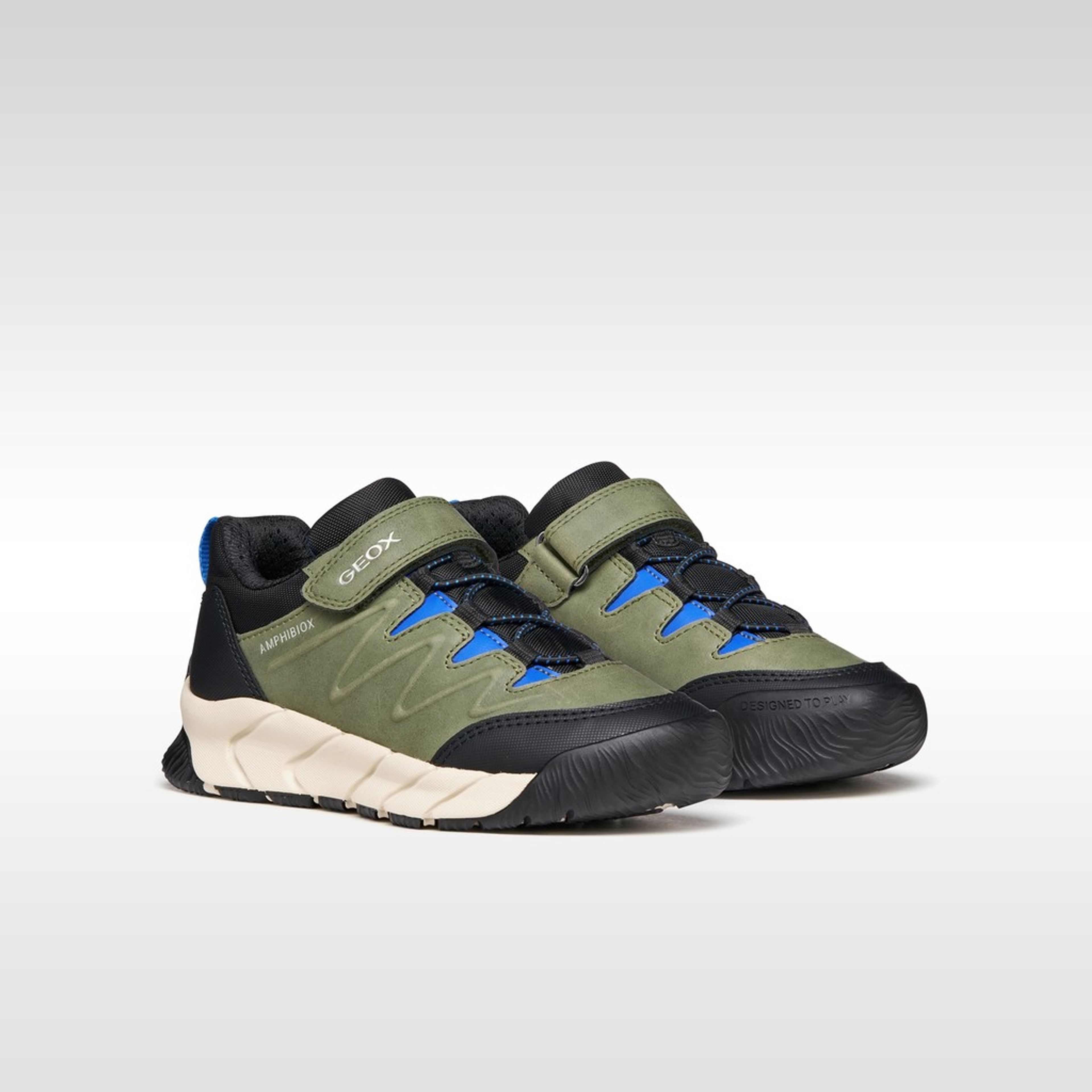 Khaki chlapecké tenisky Geox Flexyper Pro B - 008
