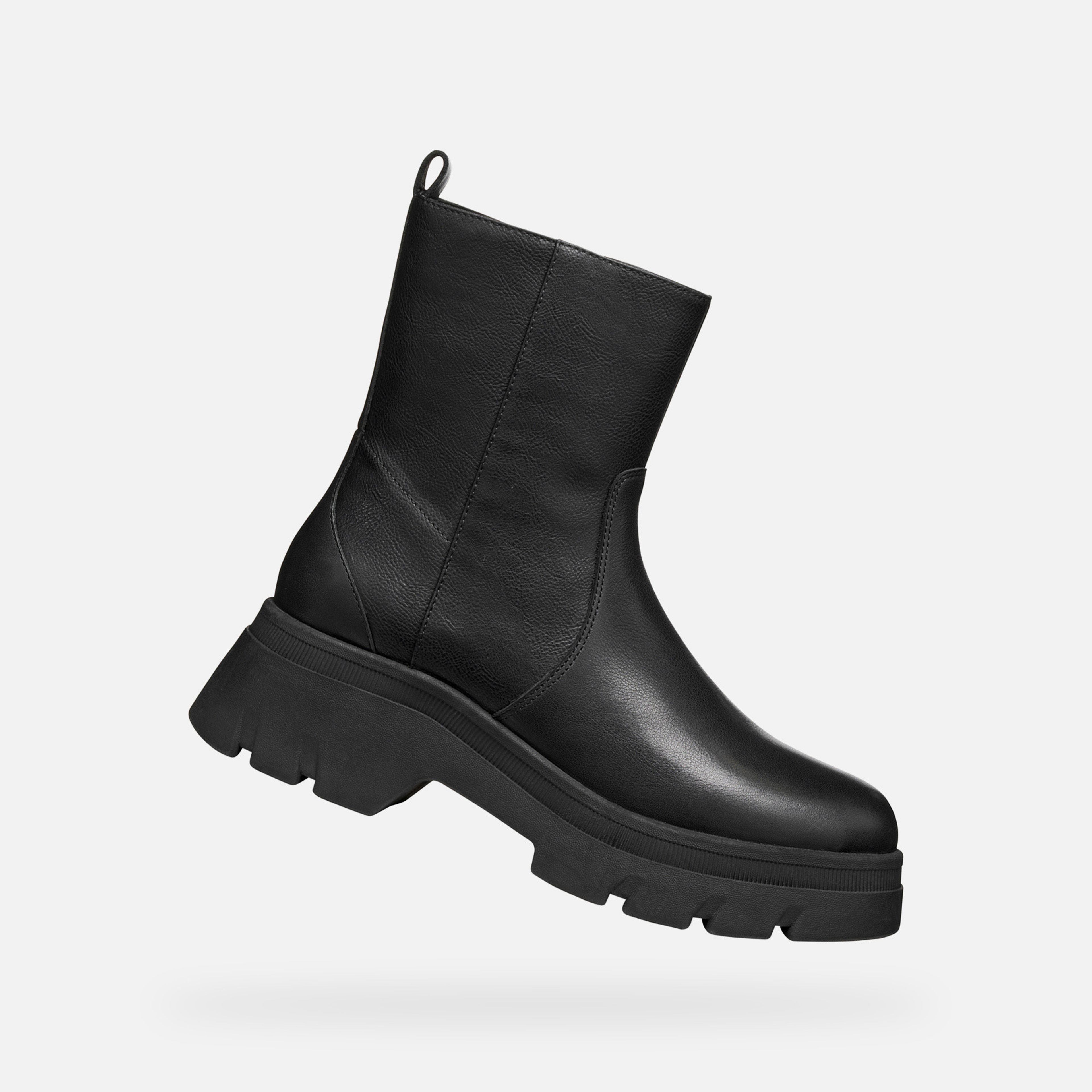 Černá dámská kotníková obuv Geox Pluette