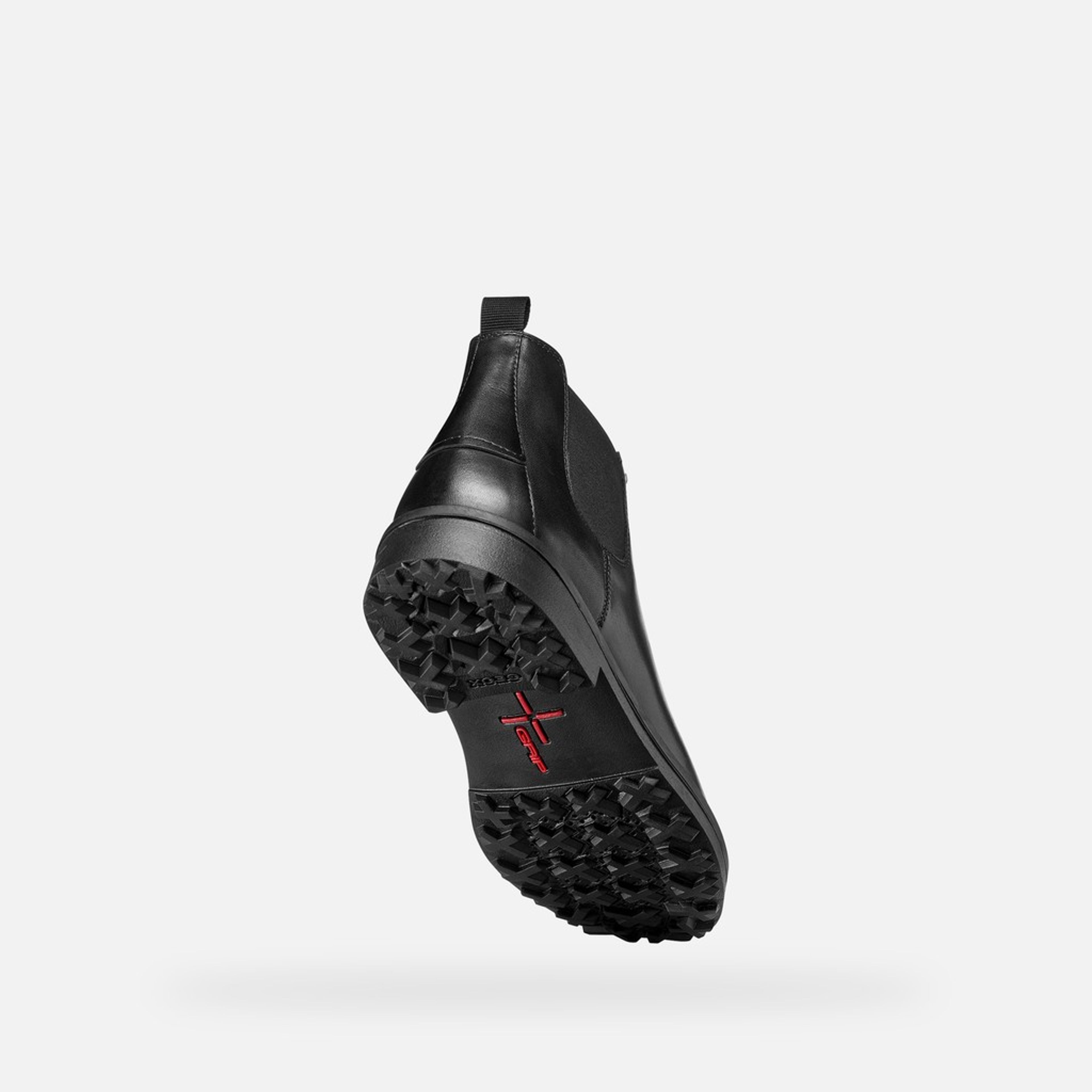 Czarne męskie buty za kostkę Geox Lagorai + Grip B A - 006