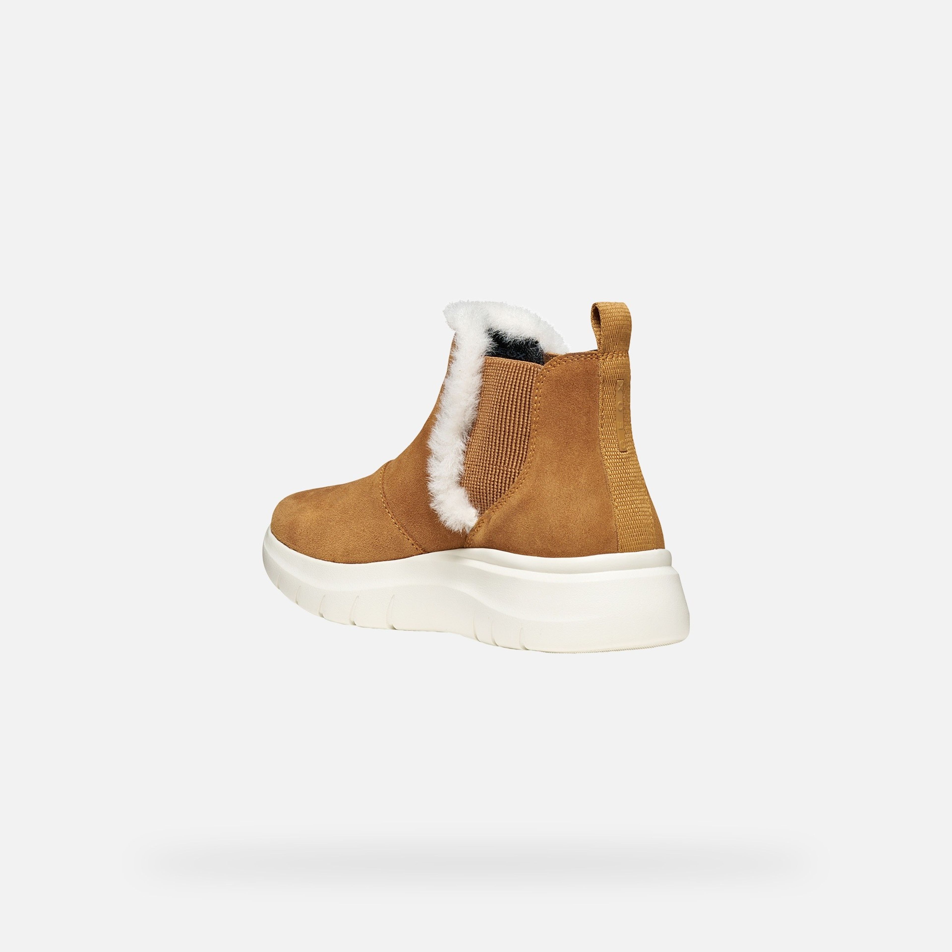 Hnedá dámska členková obuv Geox Plummery - 004