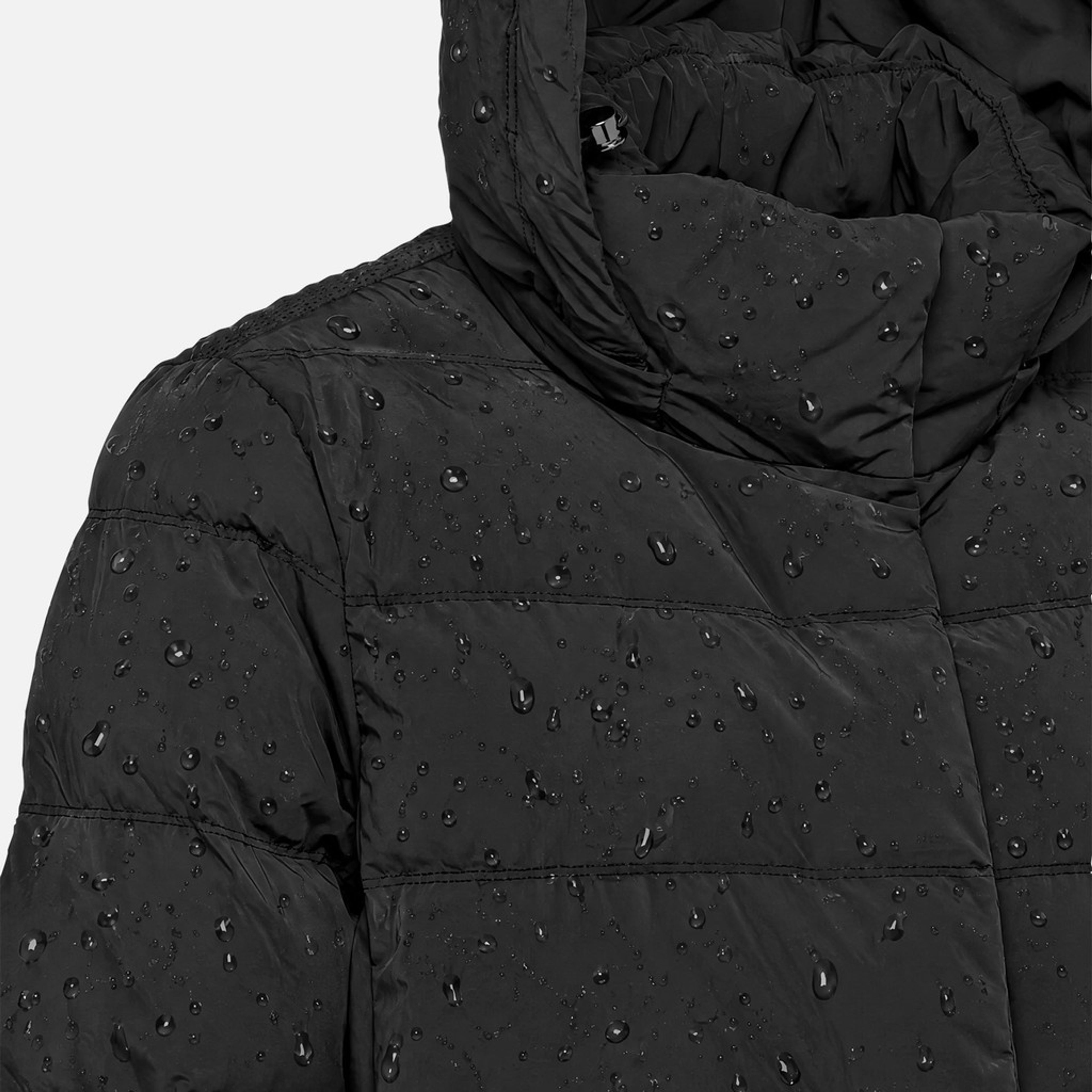 Черно дамско пухено яке Geox Spherica - 006