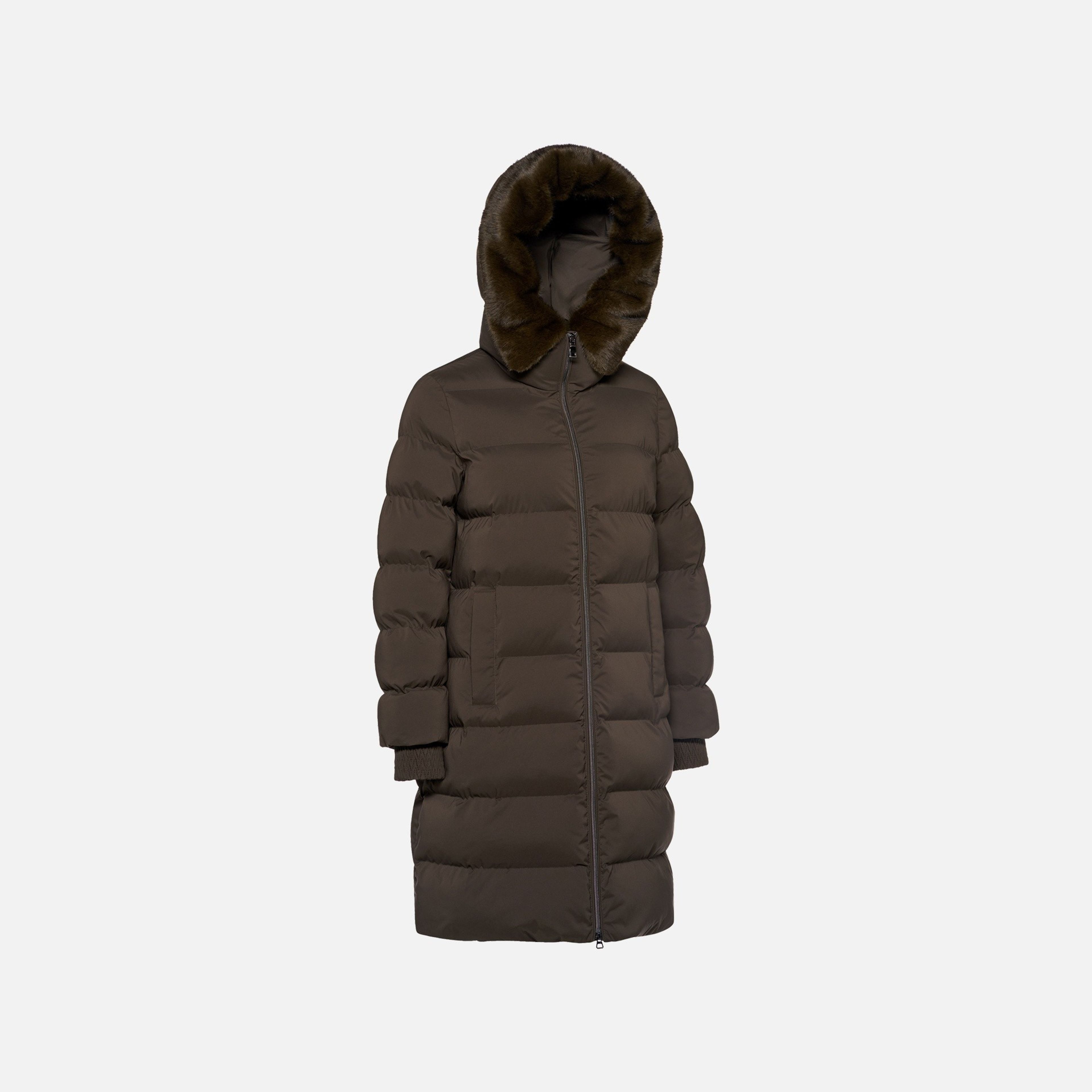 Tmavě hnědá dámská bunda Geox Vilde - 007
