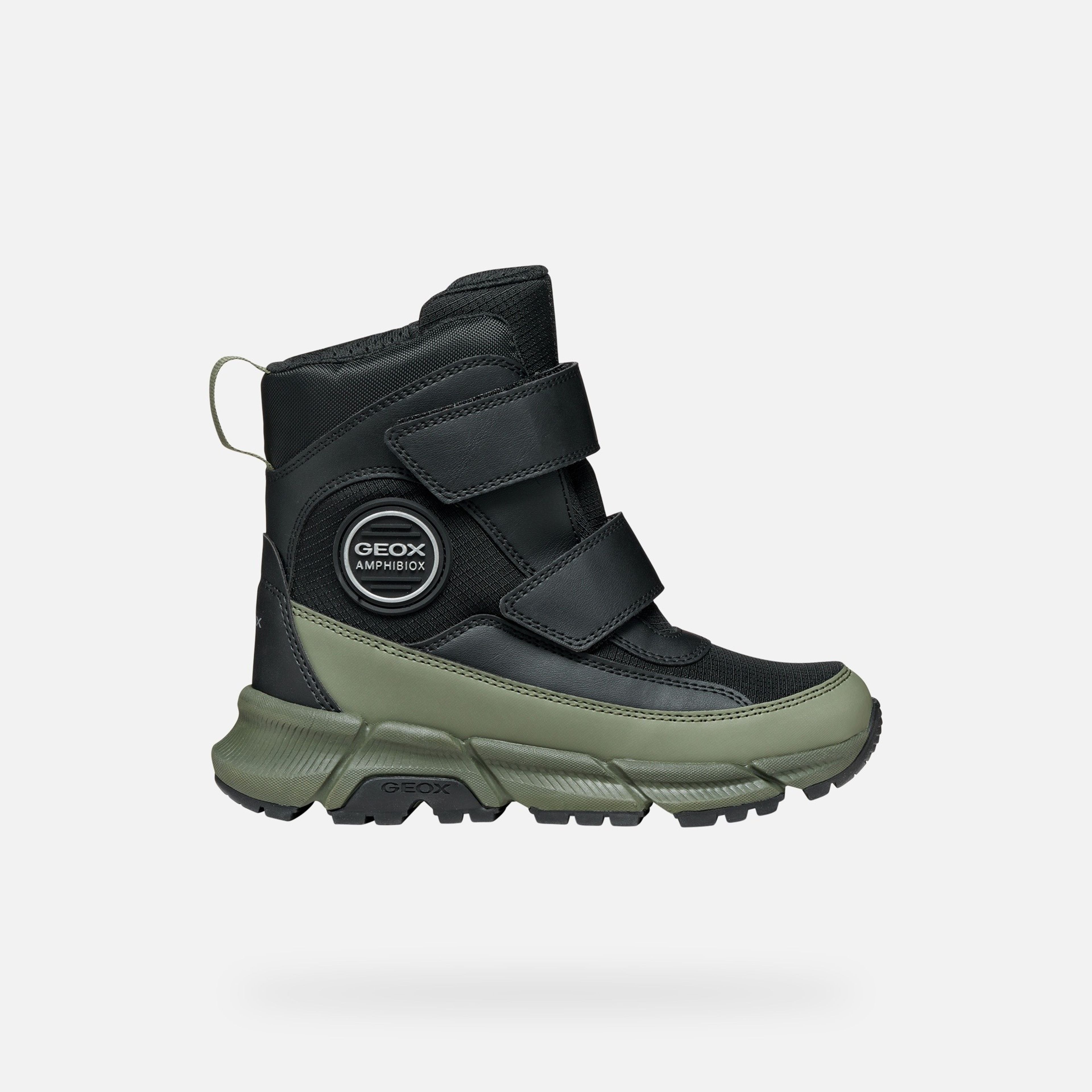 Zelená chlapčenská členková obuv Geox Flexyper Plus - 002