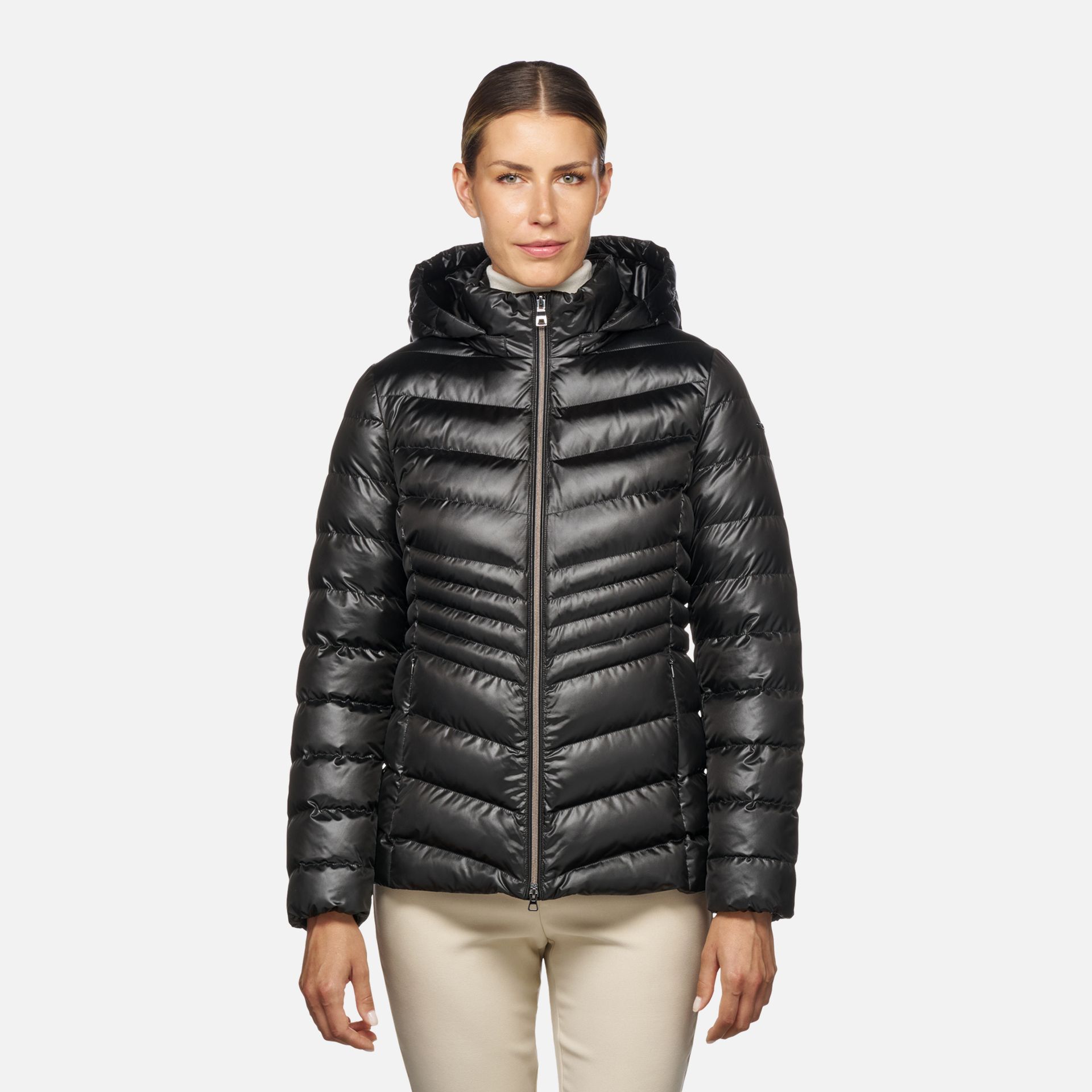 Čierna dámska bunda Geox Zosma - 001