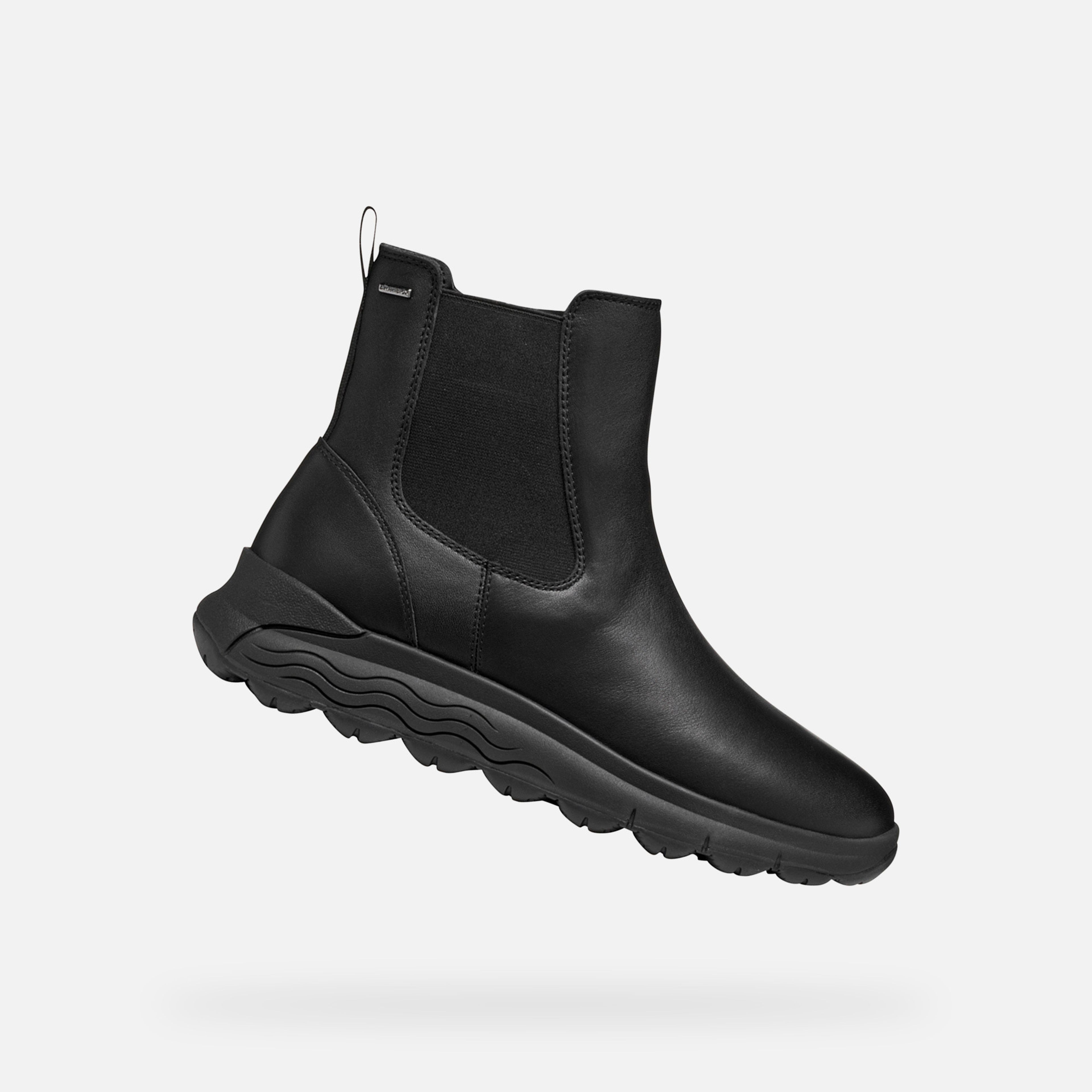 Czarne damskie buty do kostki Geox Spherica 4X4 ABX