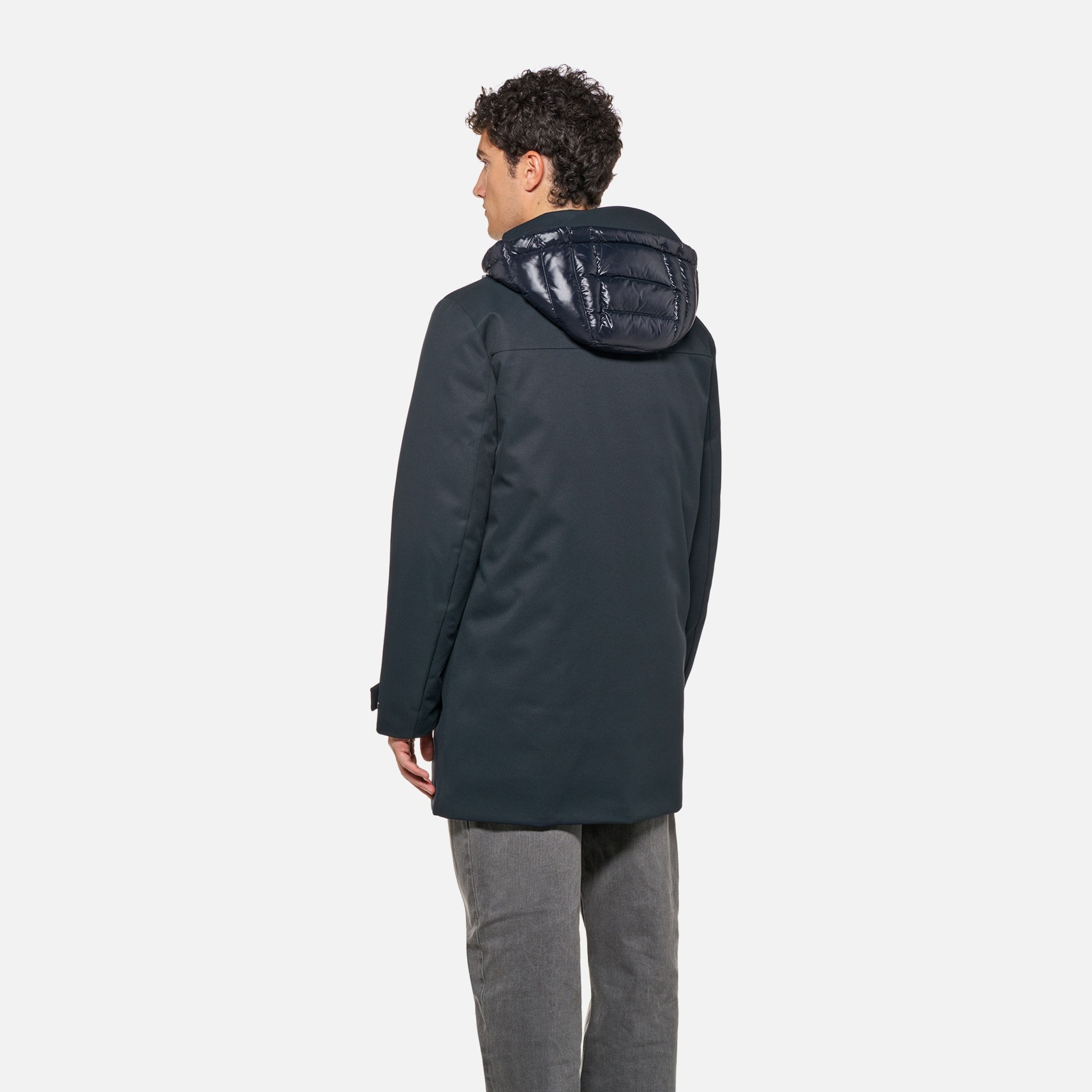 Tmavomodrá pánska bunda Geox Aerantis - 004