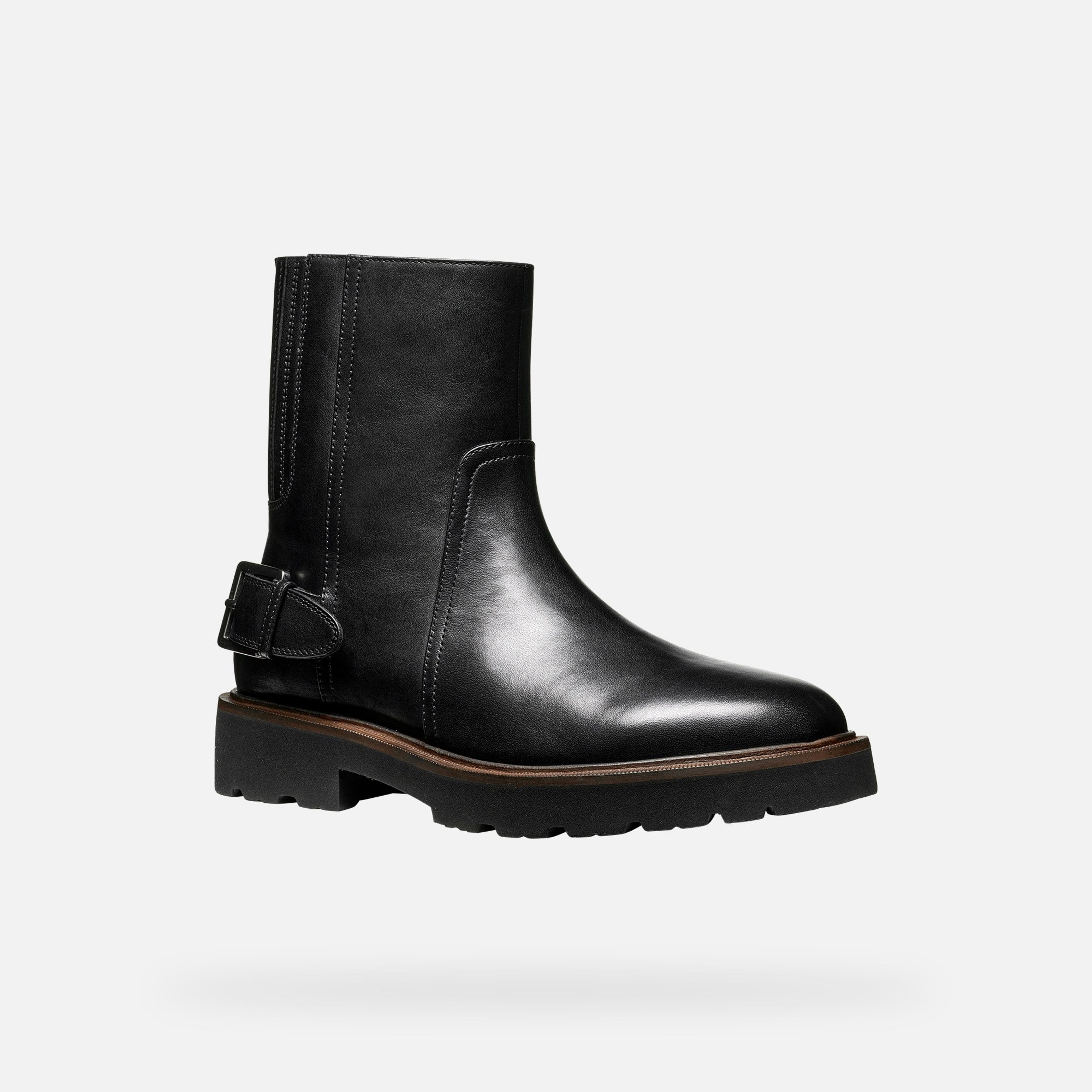 Čierna dámska členková obuv Geox Norize - 003
