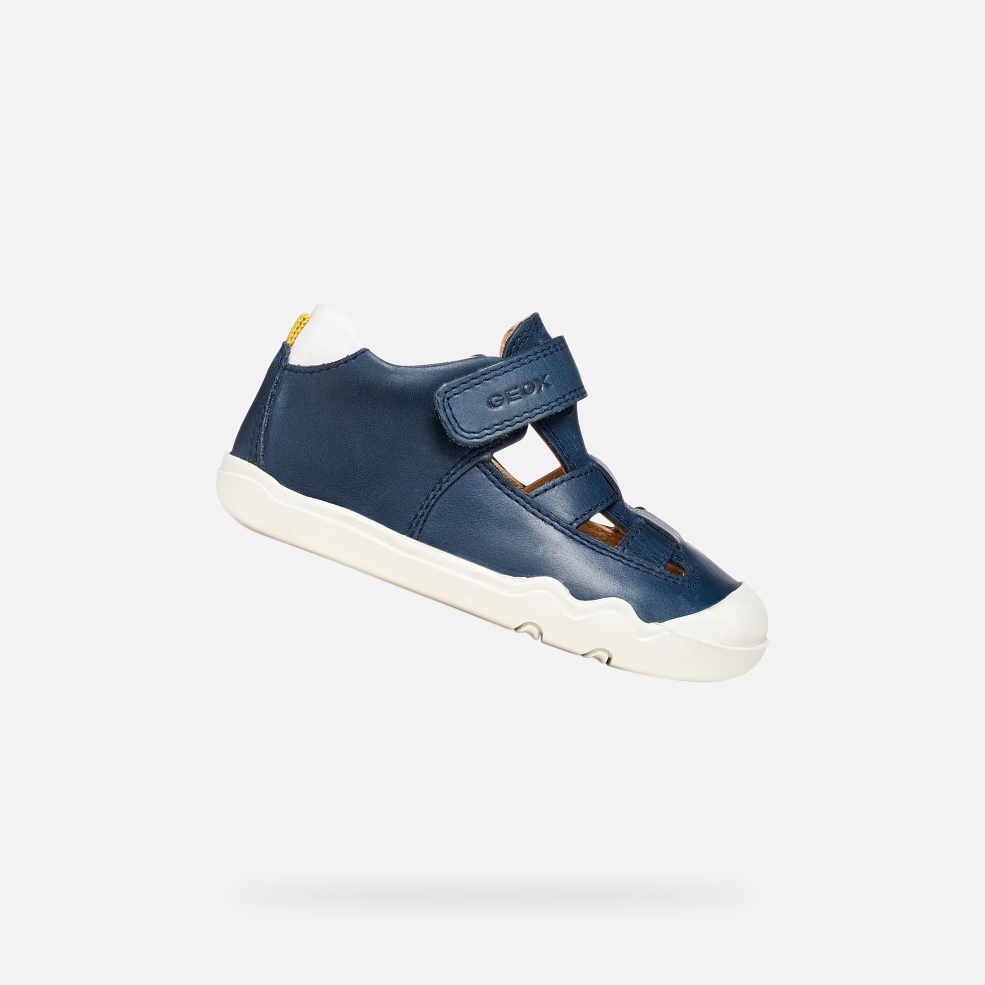 Tmavě modré chlapecké barefoot tenisky Geox Steppieup - 001