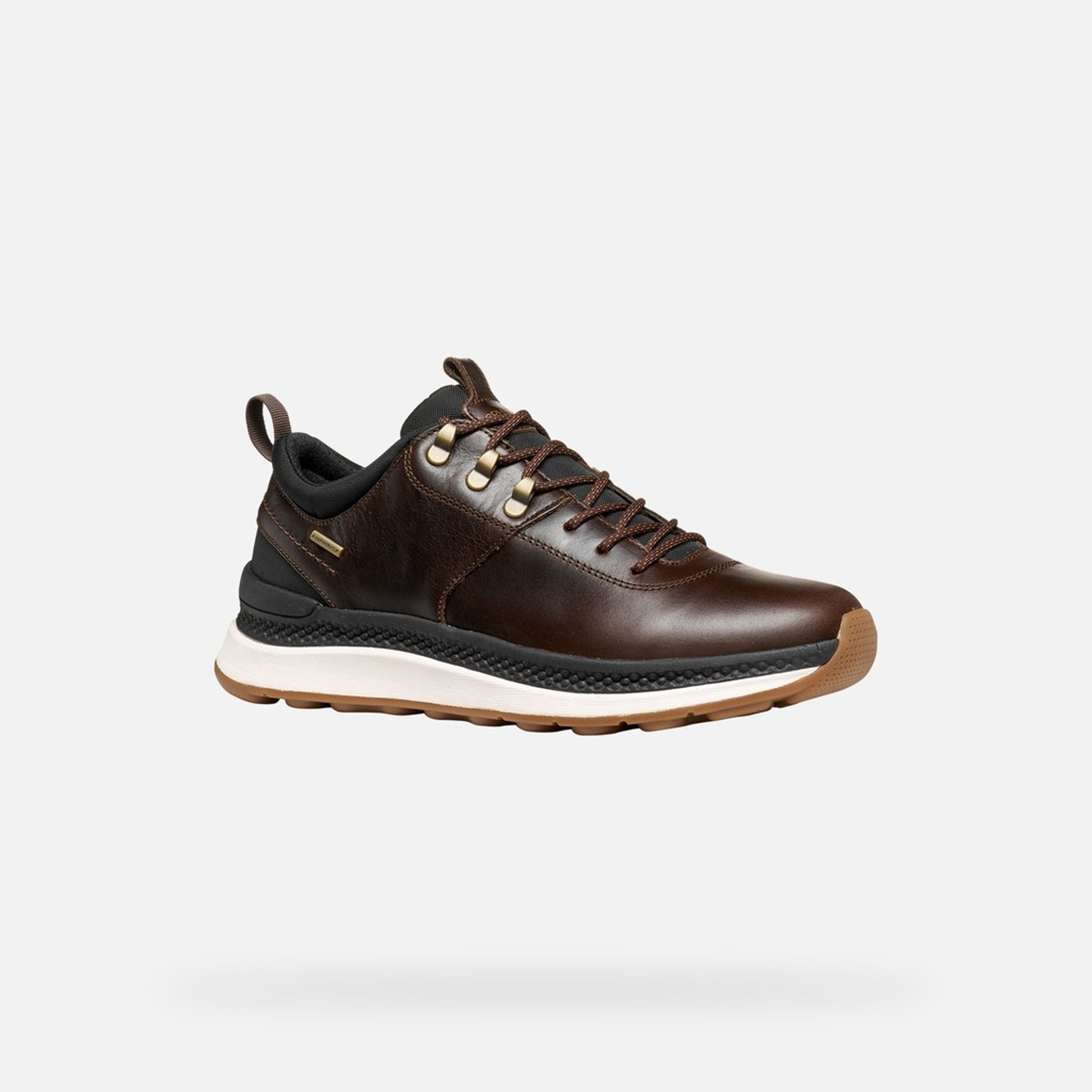 Ciemnobrązowe męskie sneakersy Geox Spherica Actif X2 - 003