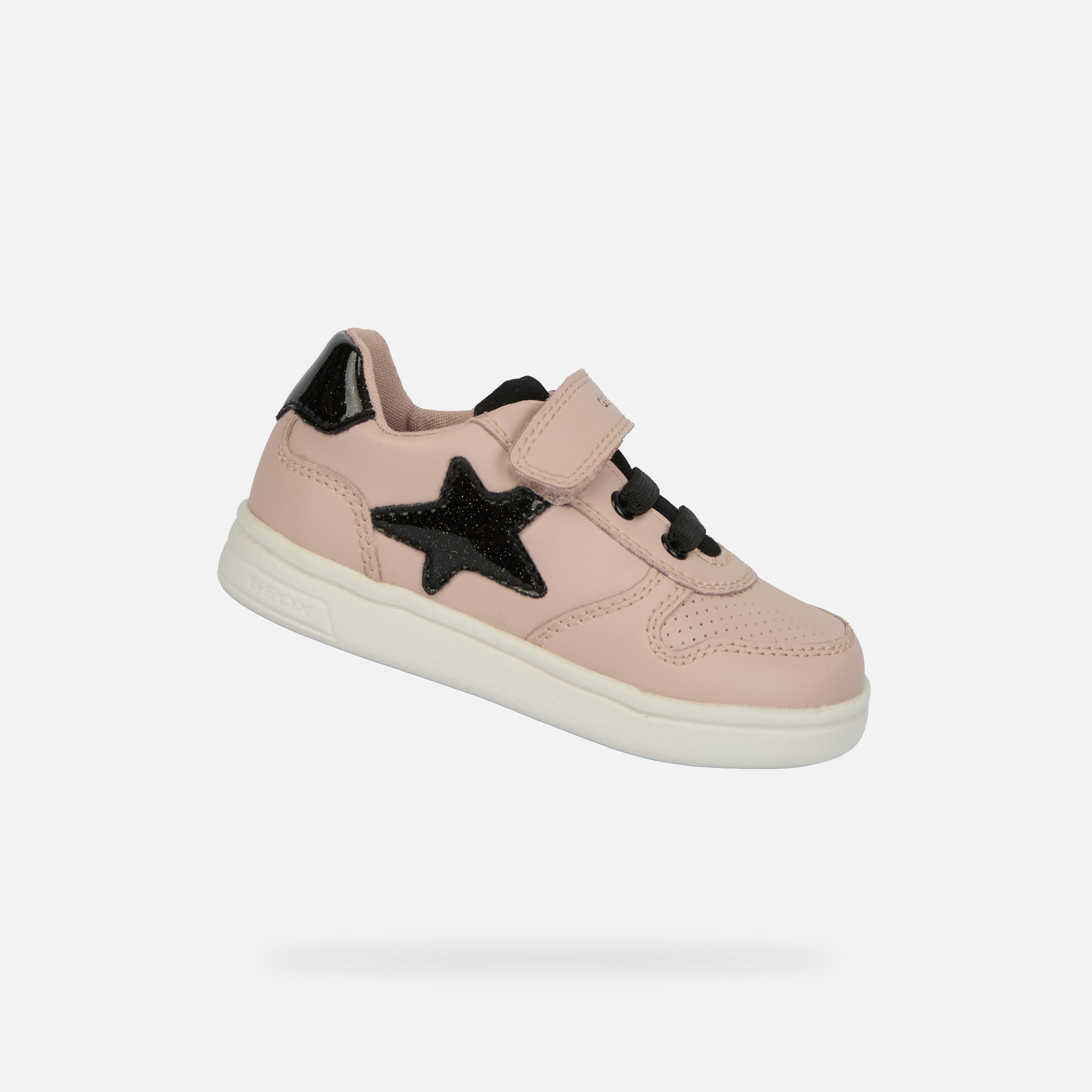 Różowe dziewczęce sneakersy Geox Djrock