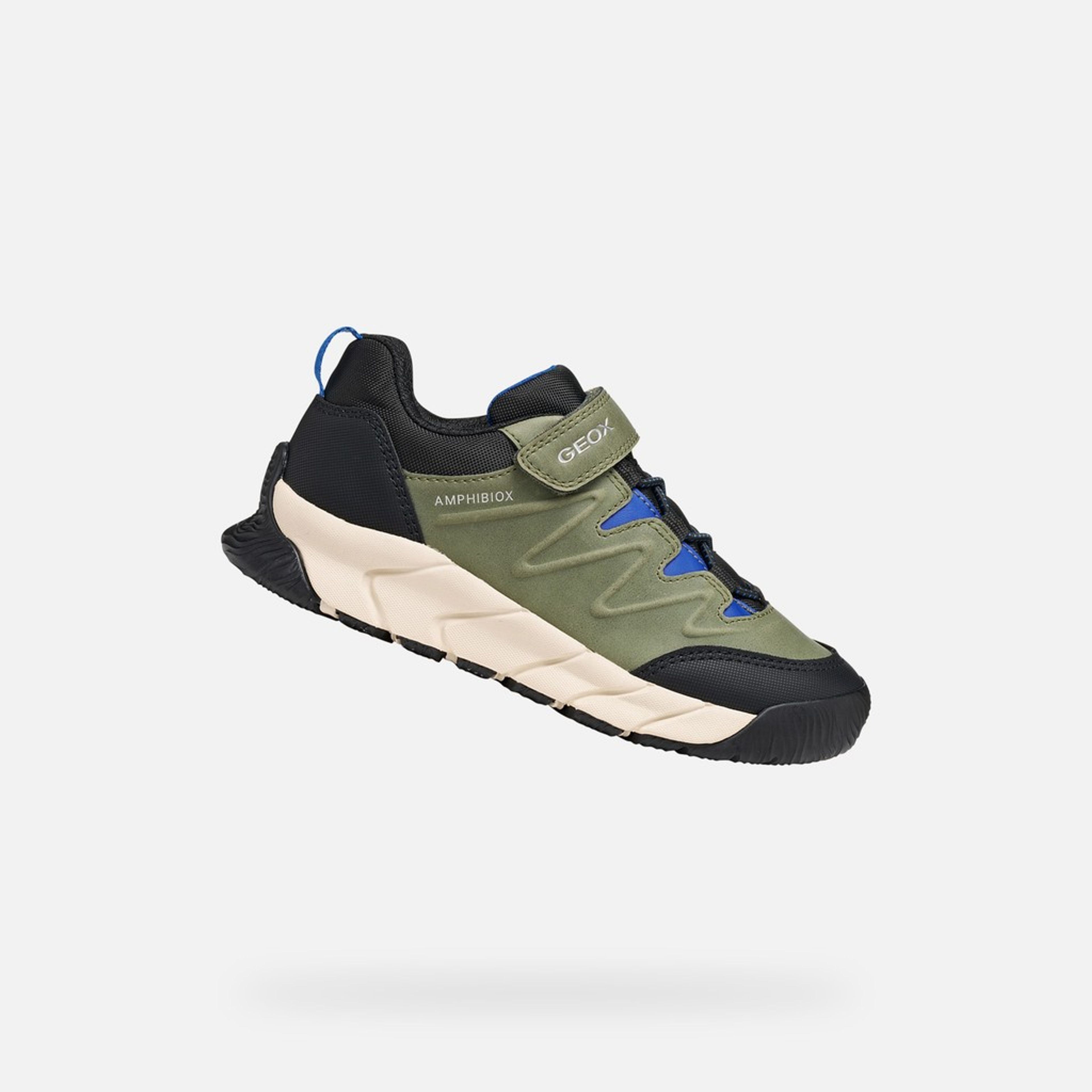 Khaki chlapecké tenisky Geox Flexyper Pro B - 009