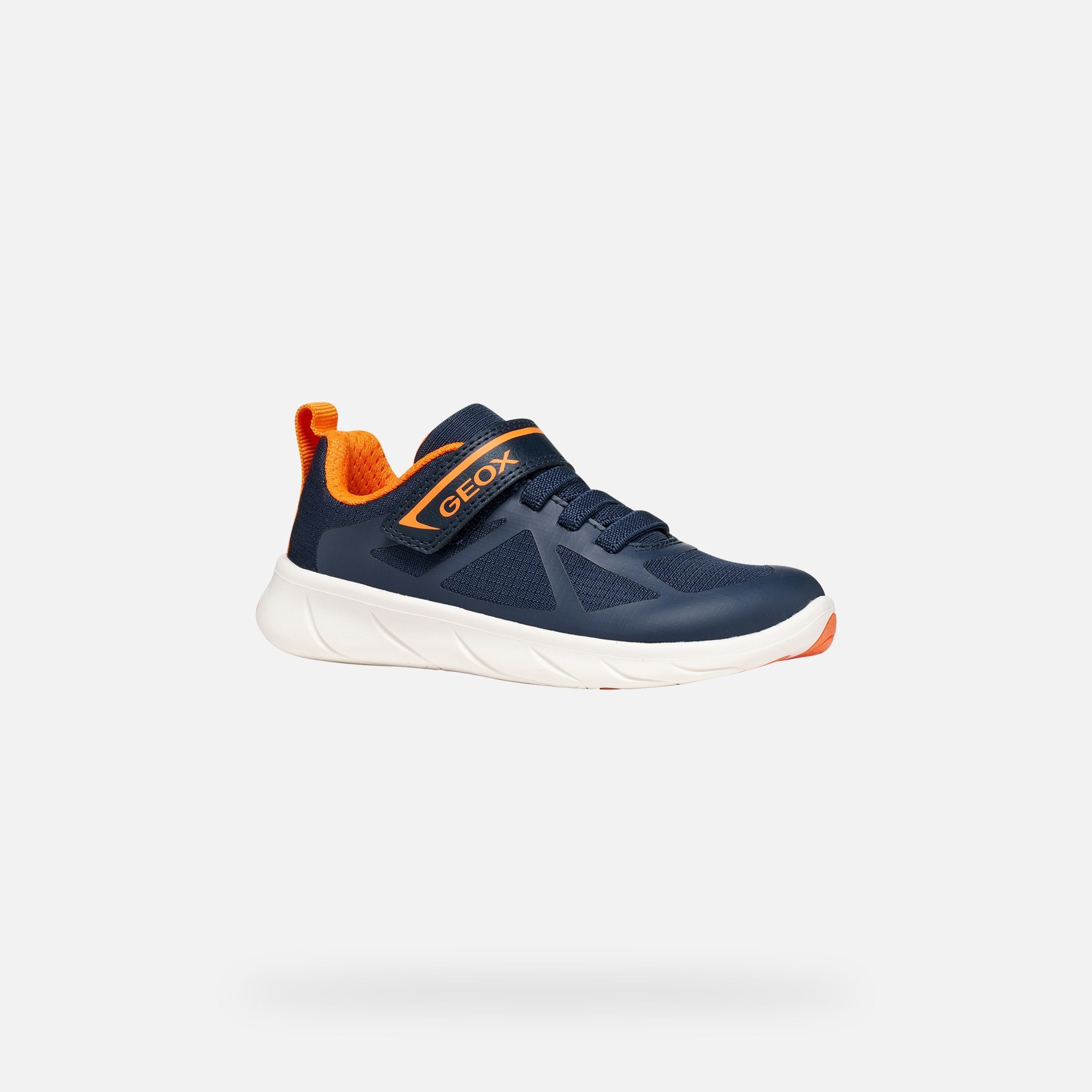 Ciemnogranatowe chłopięce sneakersy barefoot Geox Foot-run - 003
