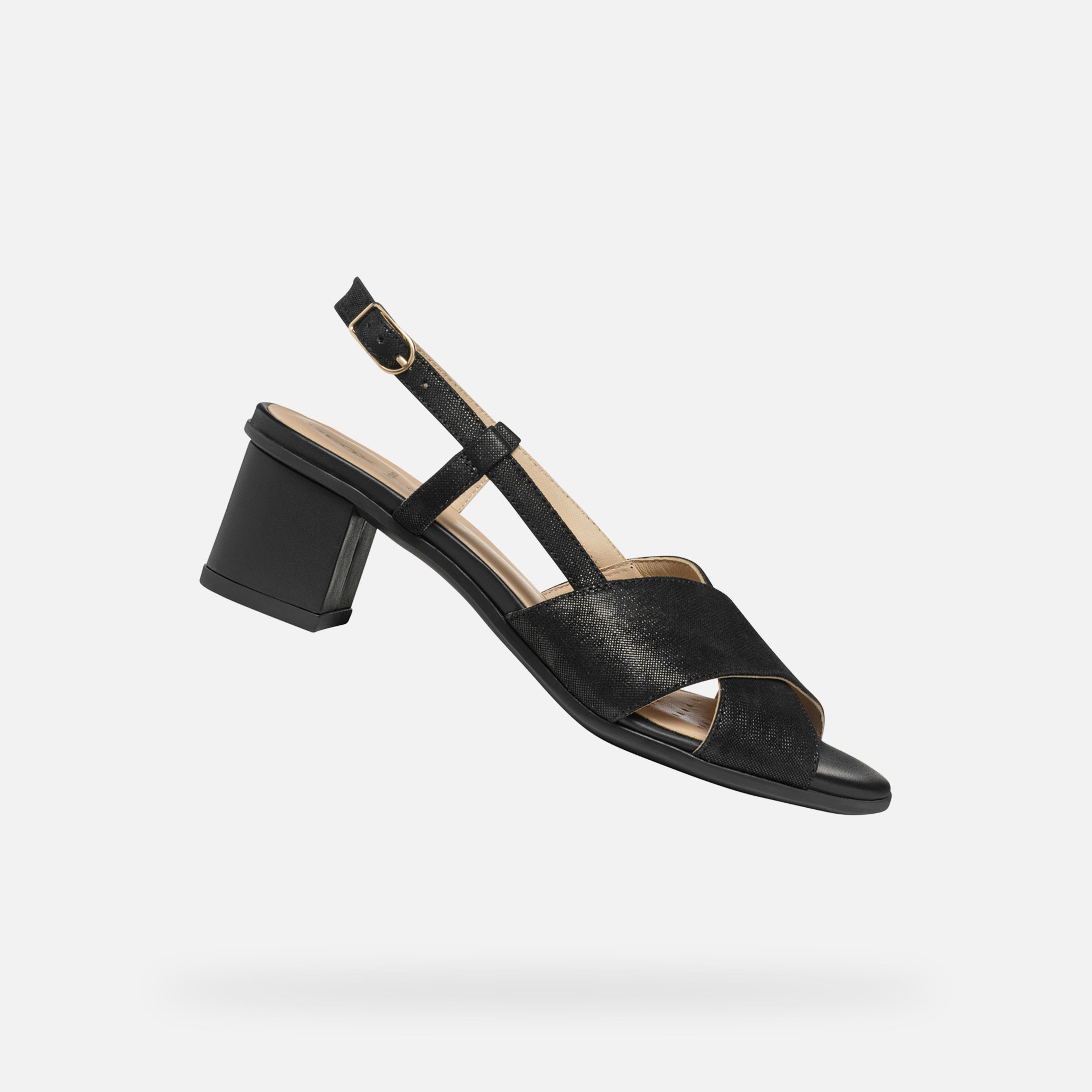 Černé dámské sandály Geox Aurely 50