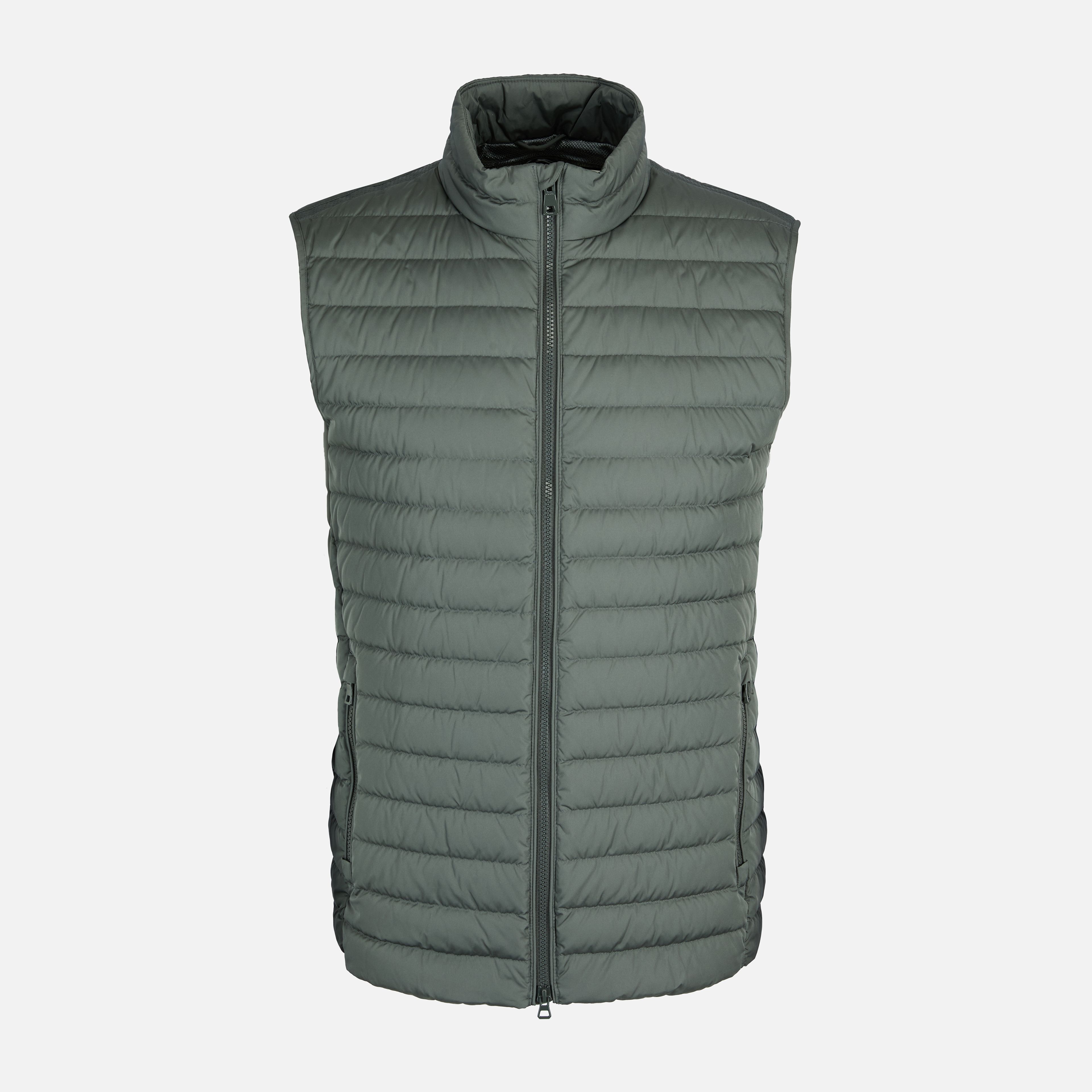 Khaki pánska vesta Geox Warrens