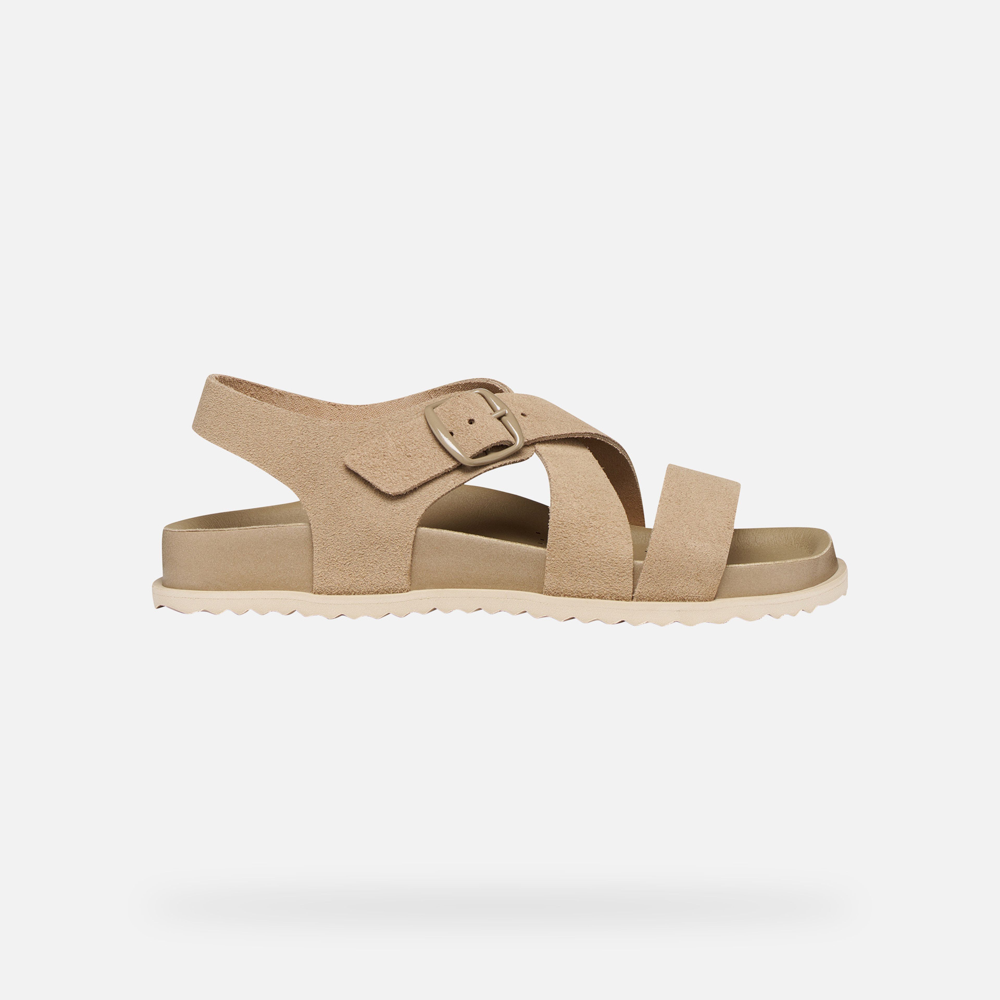 Béžové dámské sandály Geox Sandybett