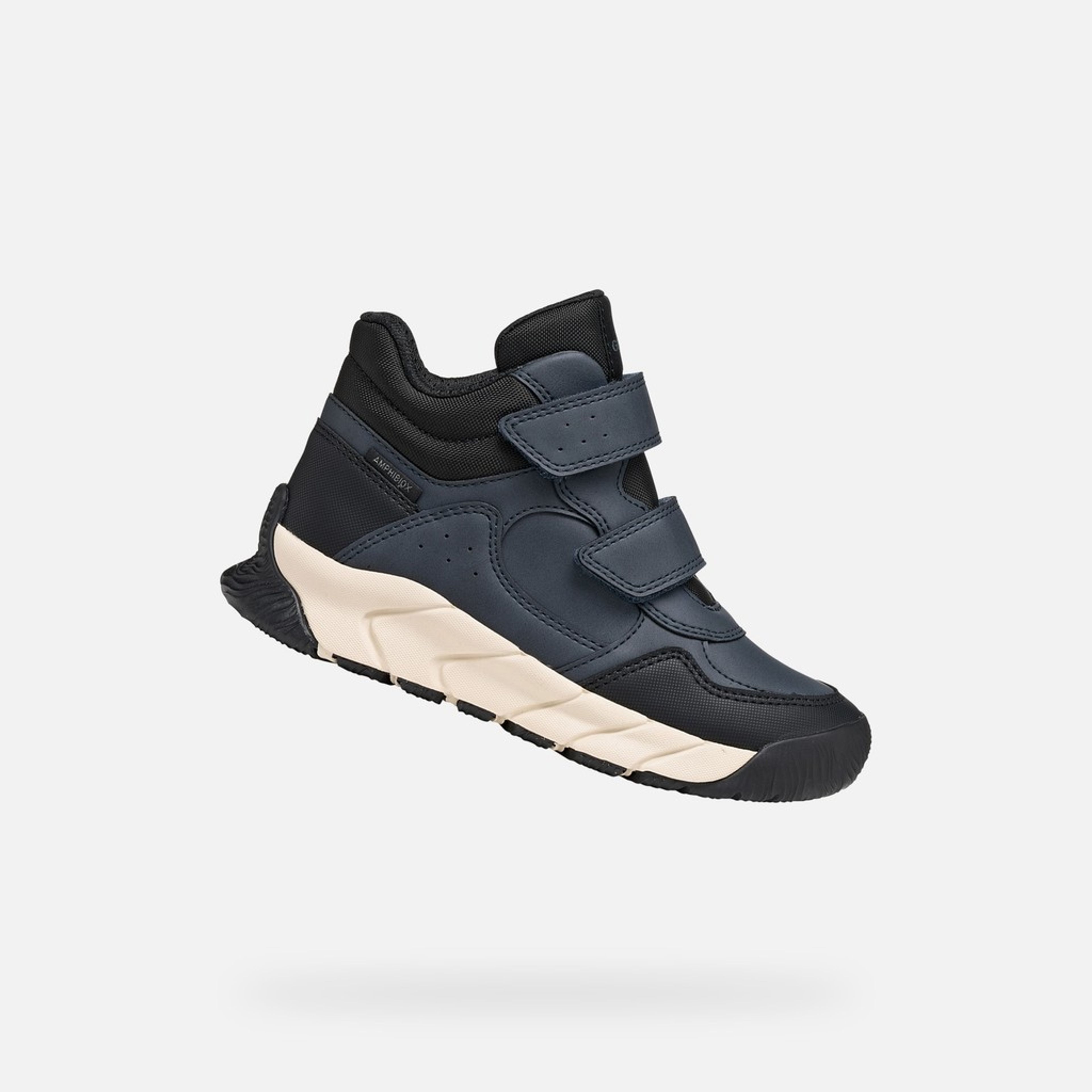 Tmavomodrá chlapčenská členková obuv Geox Flexyper Pro B - 001