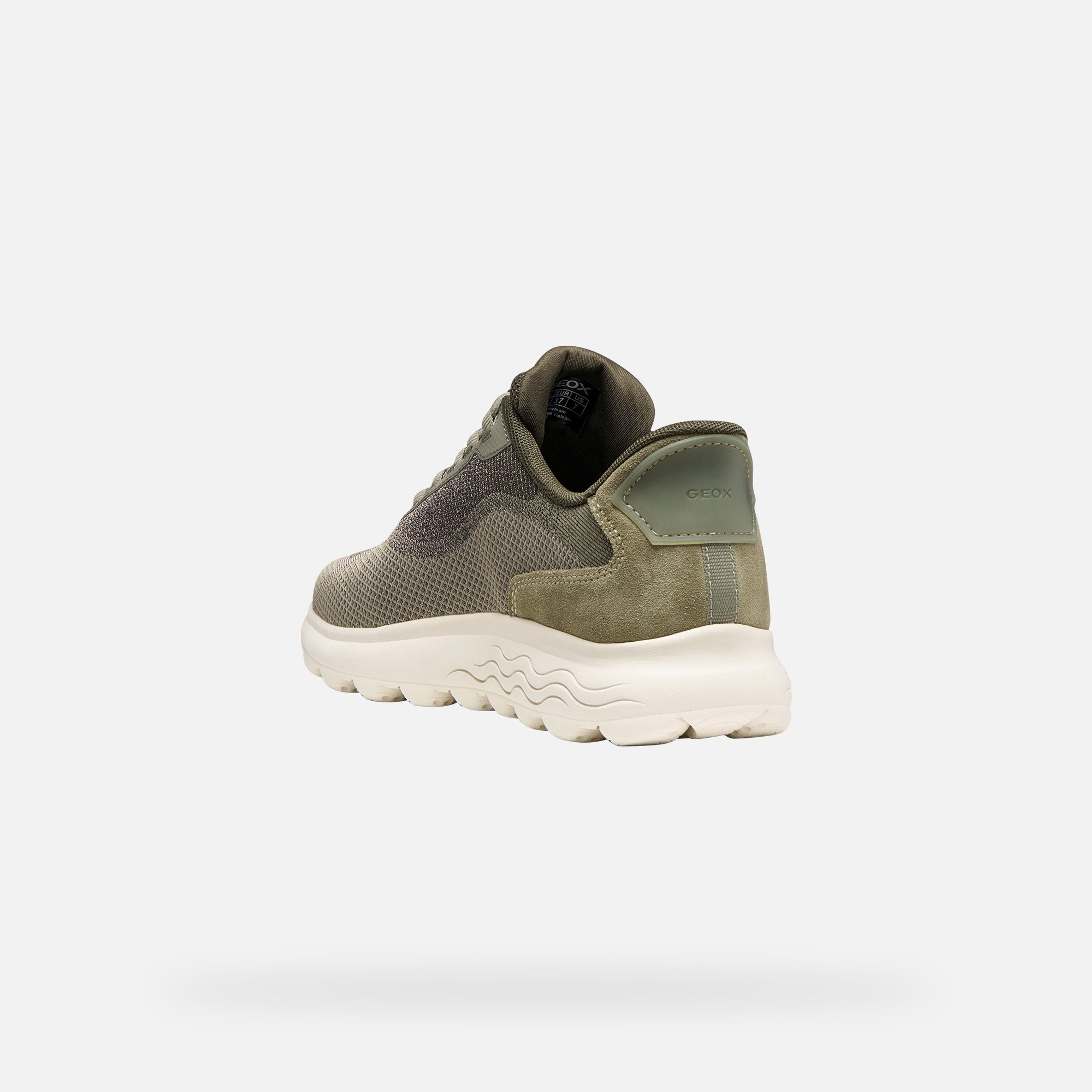Sneakers verde deschis pentru femei Geox Spherica Plus WR - 005
