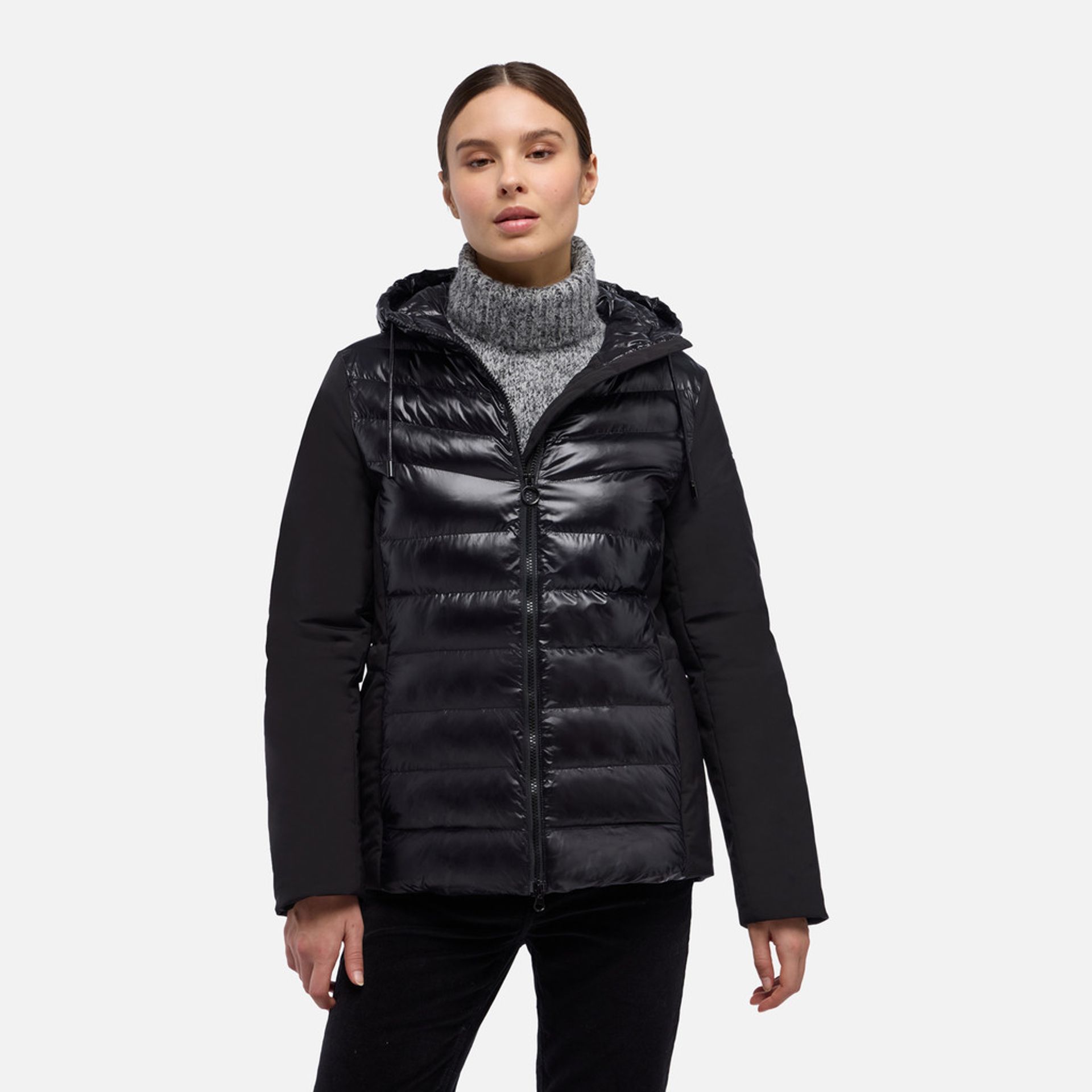 Černá dámská parka Geox Spherica - 001