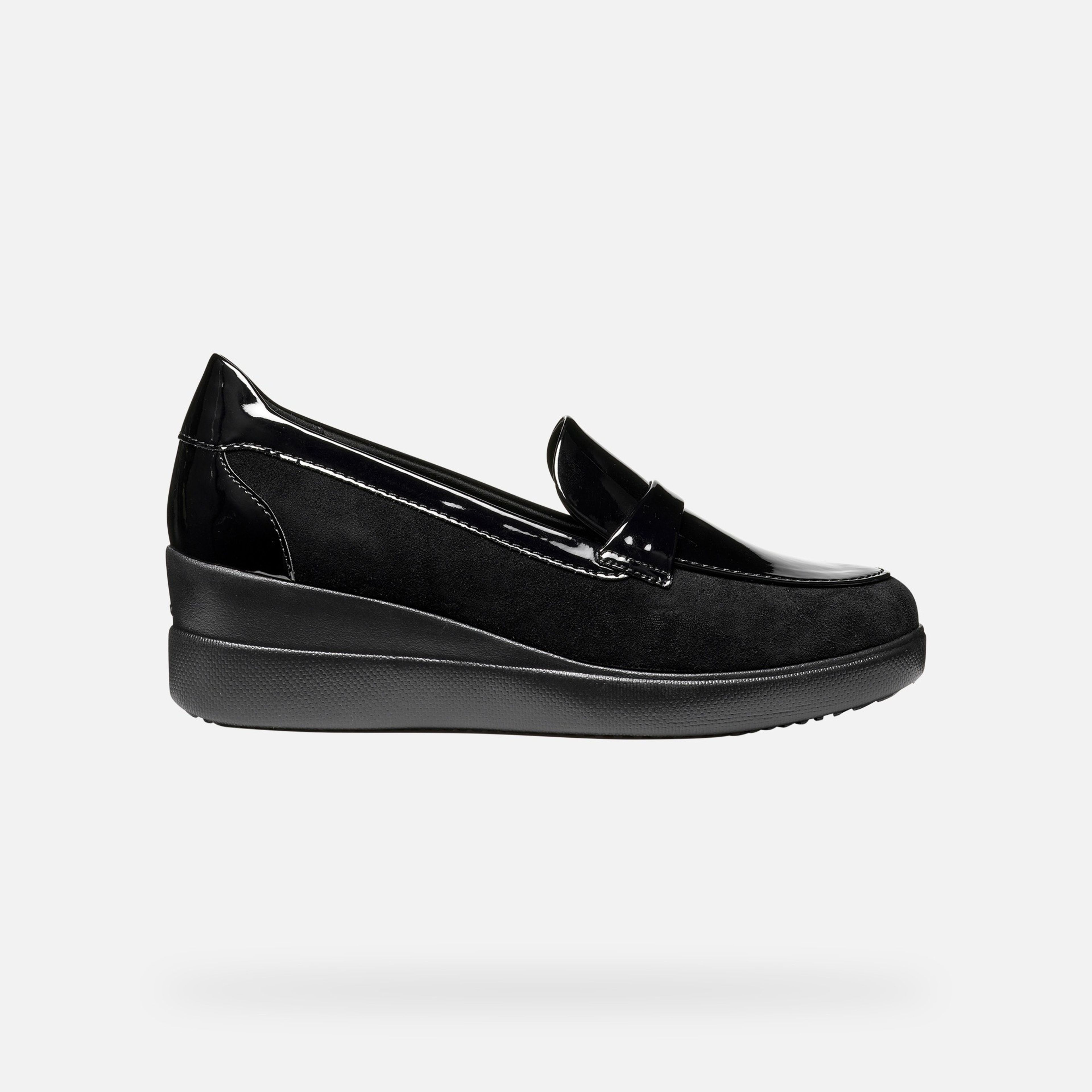 Černé dámské mokasíny Geox Stardust - 008