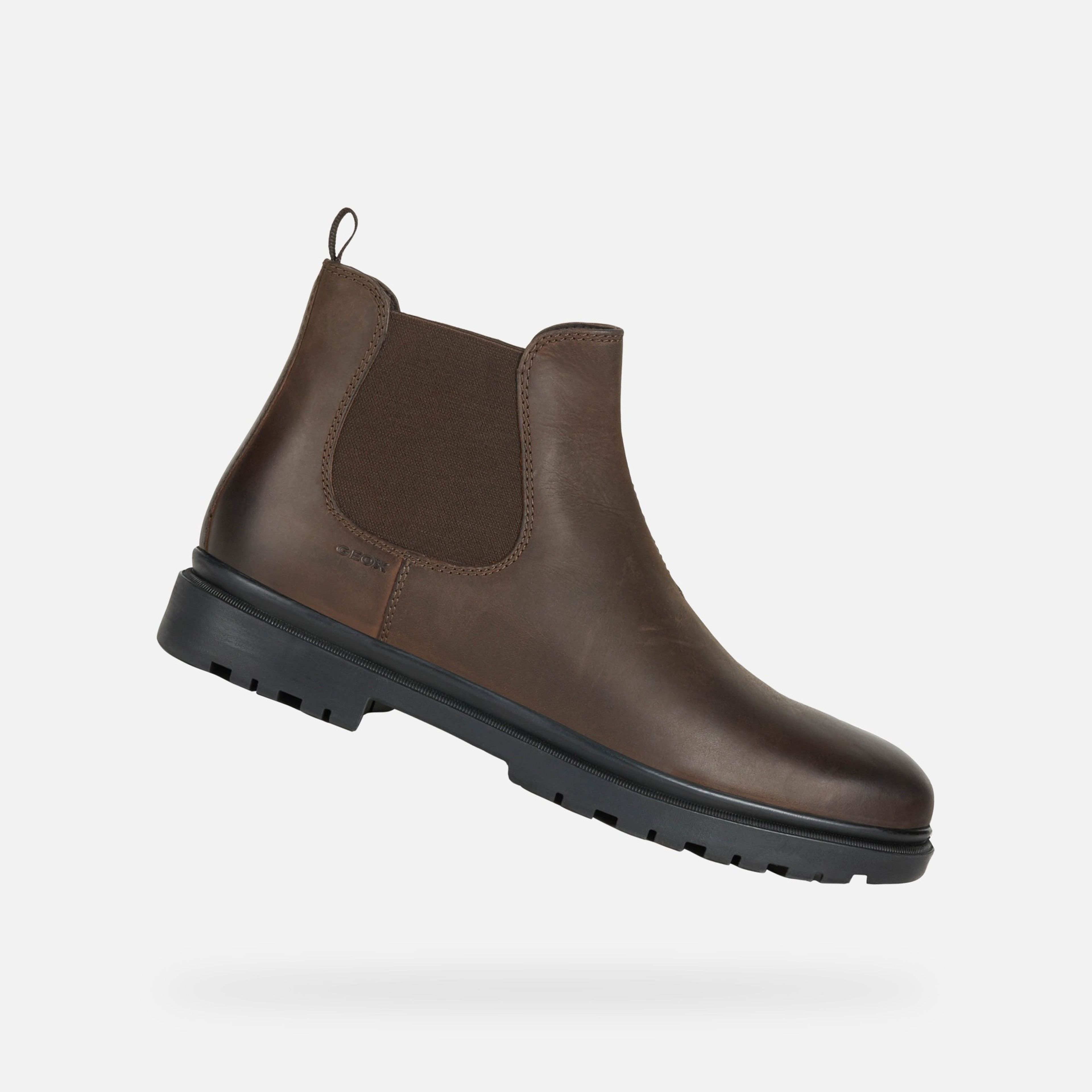 Brązowe męskie buty za kostkę Geox Andalo