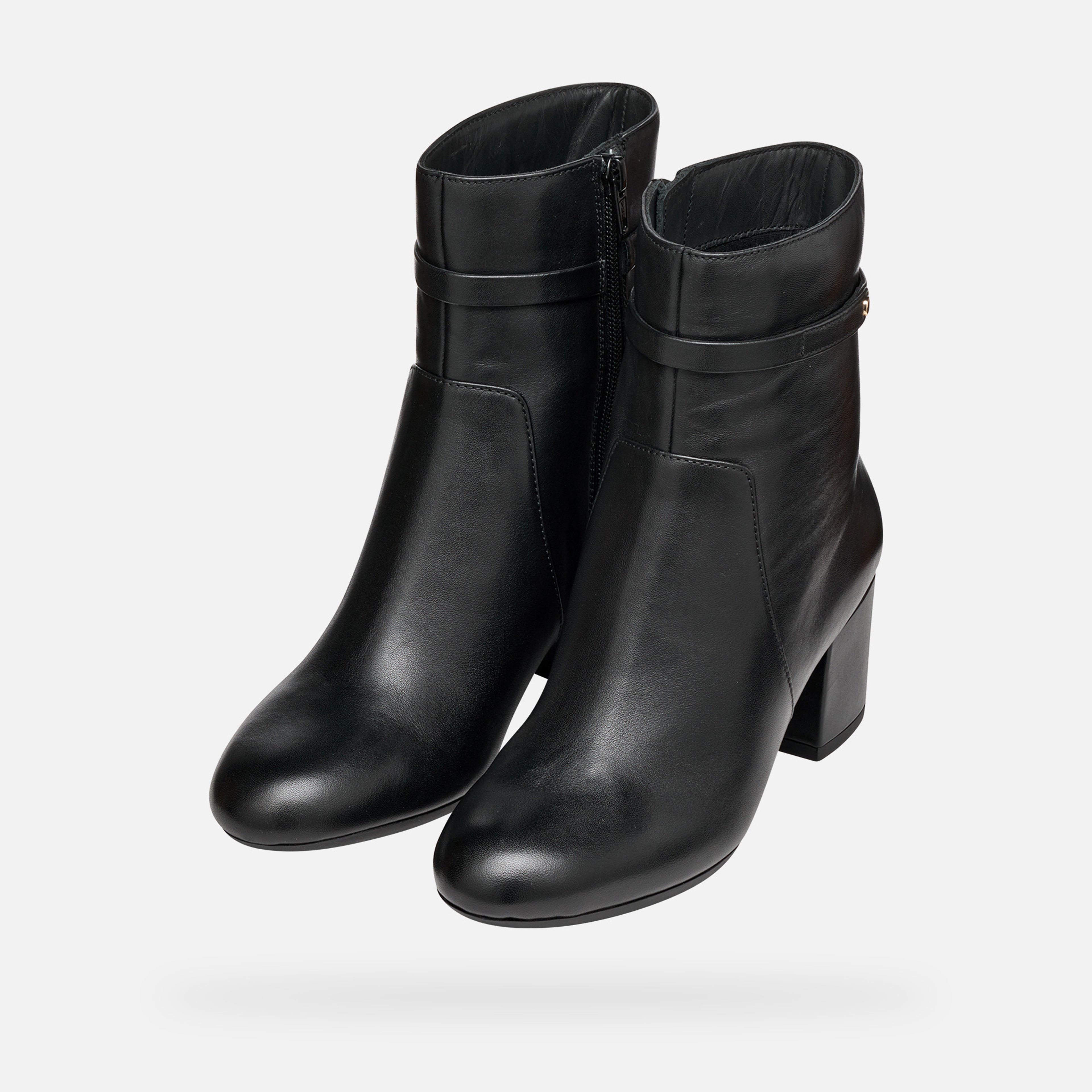 Černá dámská kotníková obuv Geox Eleana - 009