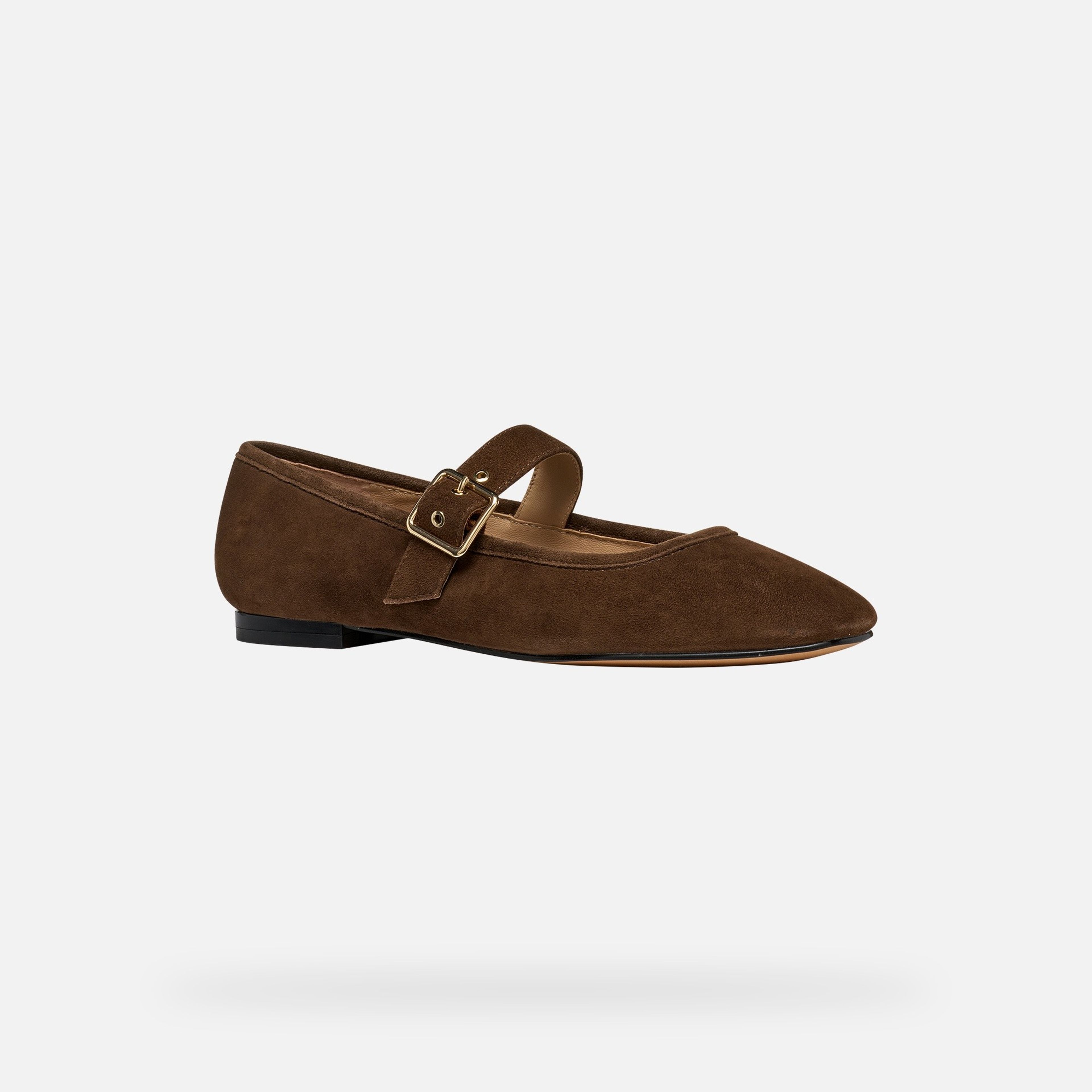 Tmavě hnědé dámské baleríny Geox Azlea - 010