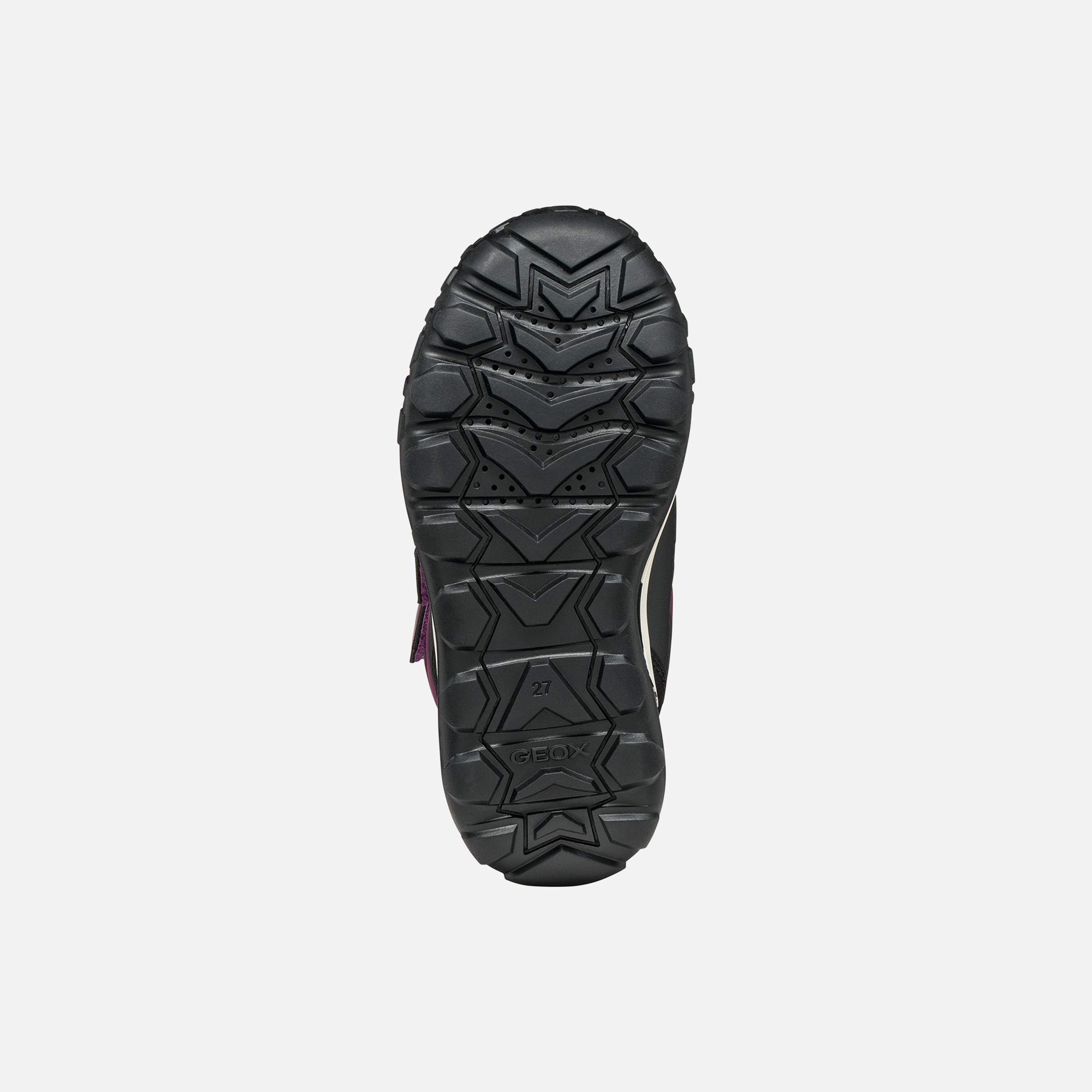 Fialová dievčenská členková obuv Geox Trekkyup B AB - 007