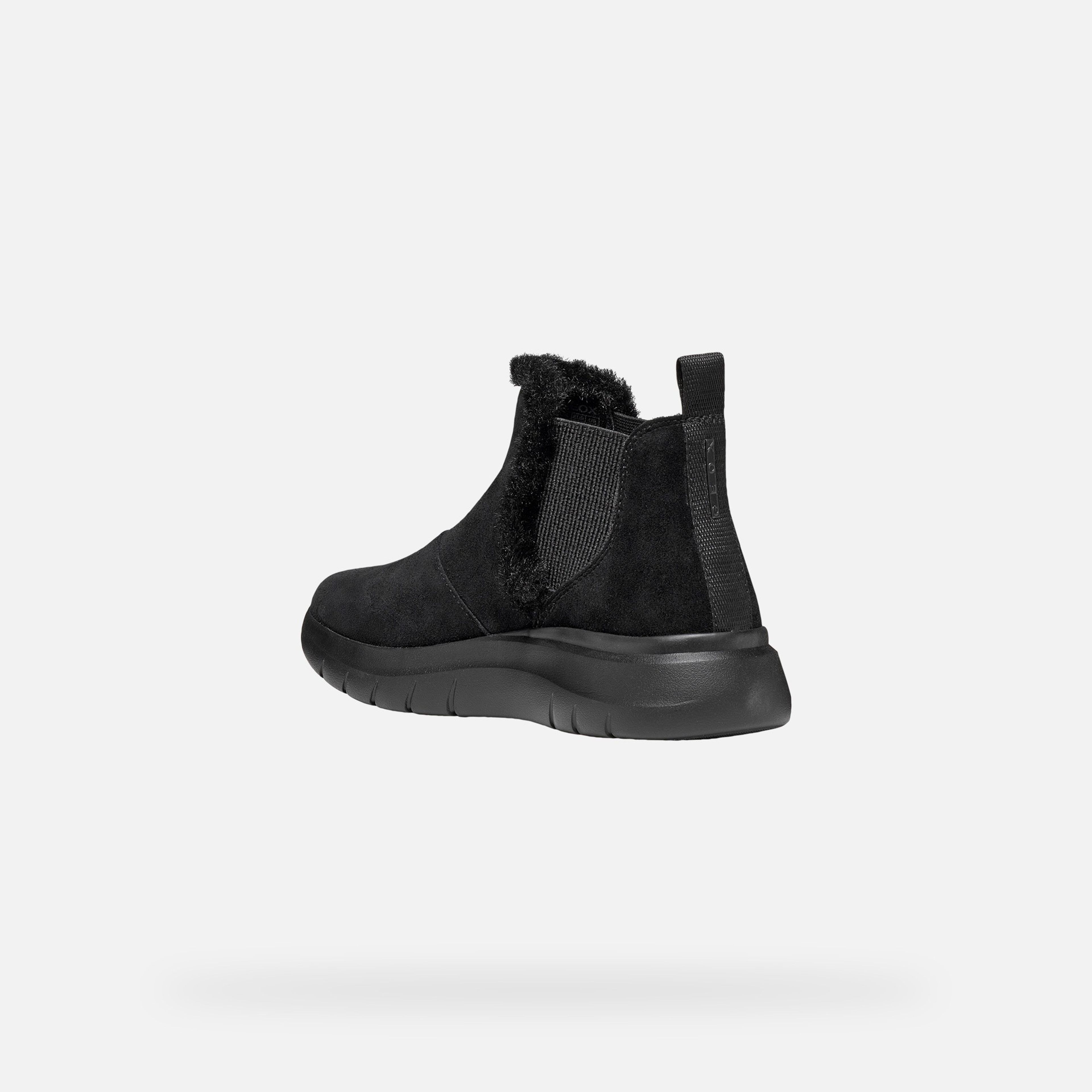 Čierna dámska členková obuv Geox Plummery - 004