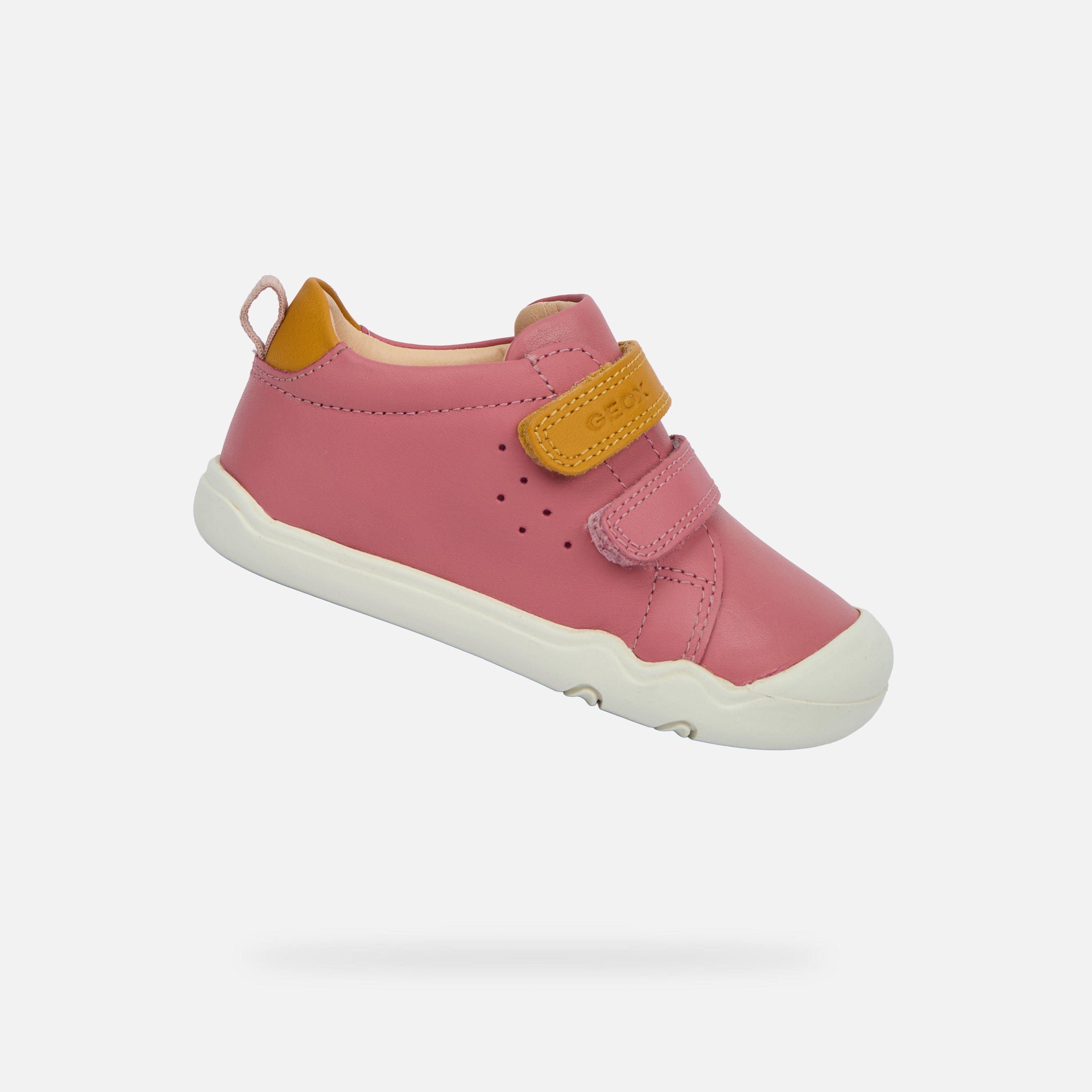 Růžové dívčí barefoot boty pro první krůčky Geox Steppieup Girl | Geox ...