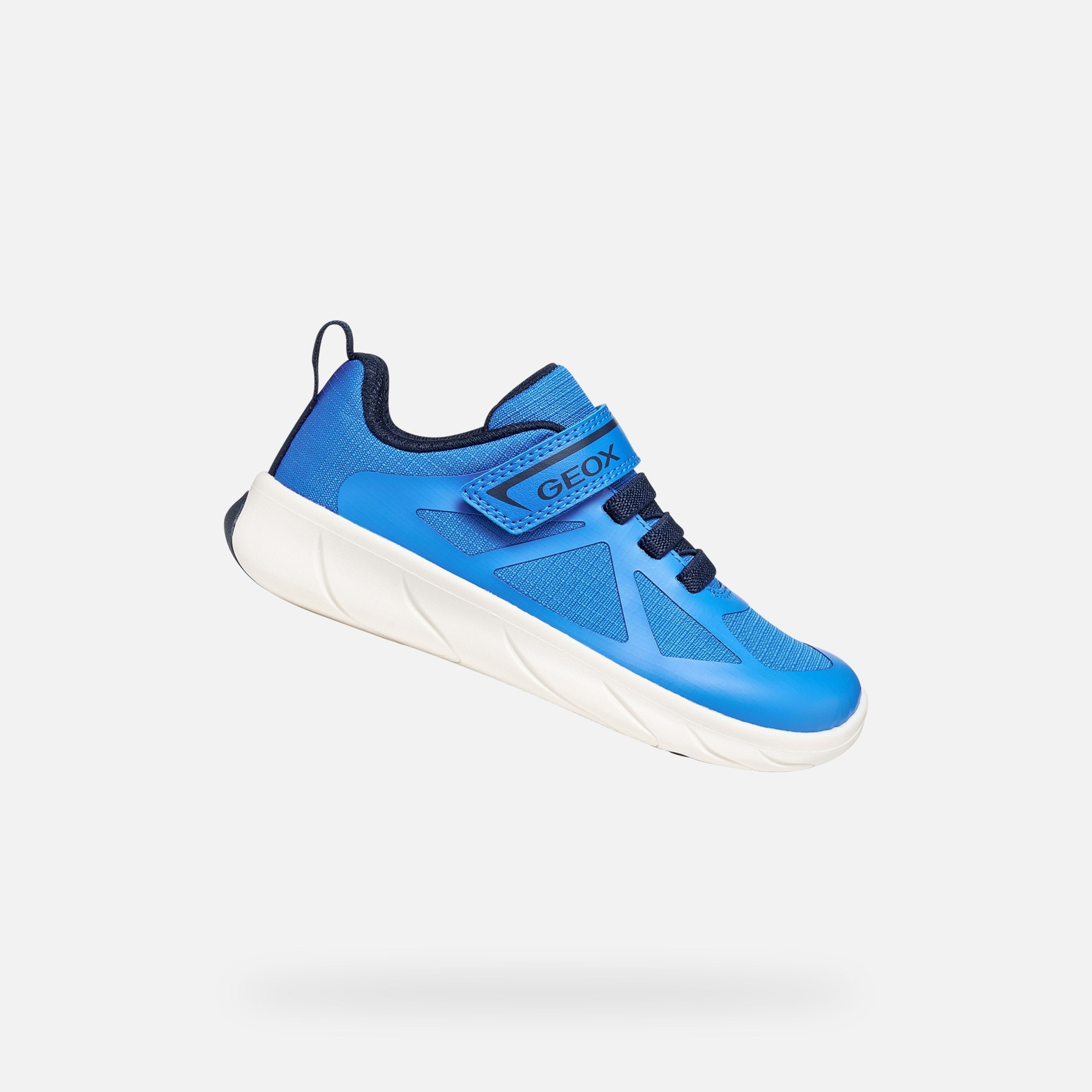 Jasnoniebieskie chłopięce sneakersy barefoot Geox Foot-run - 001