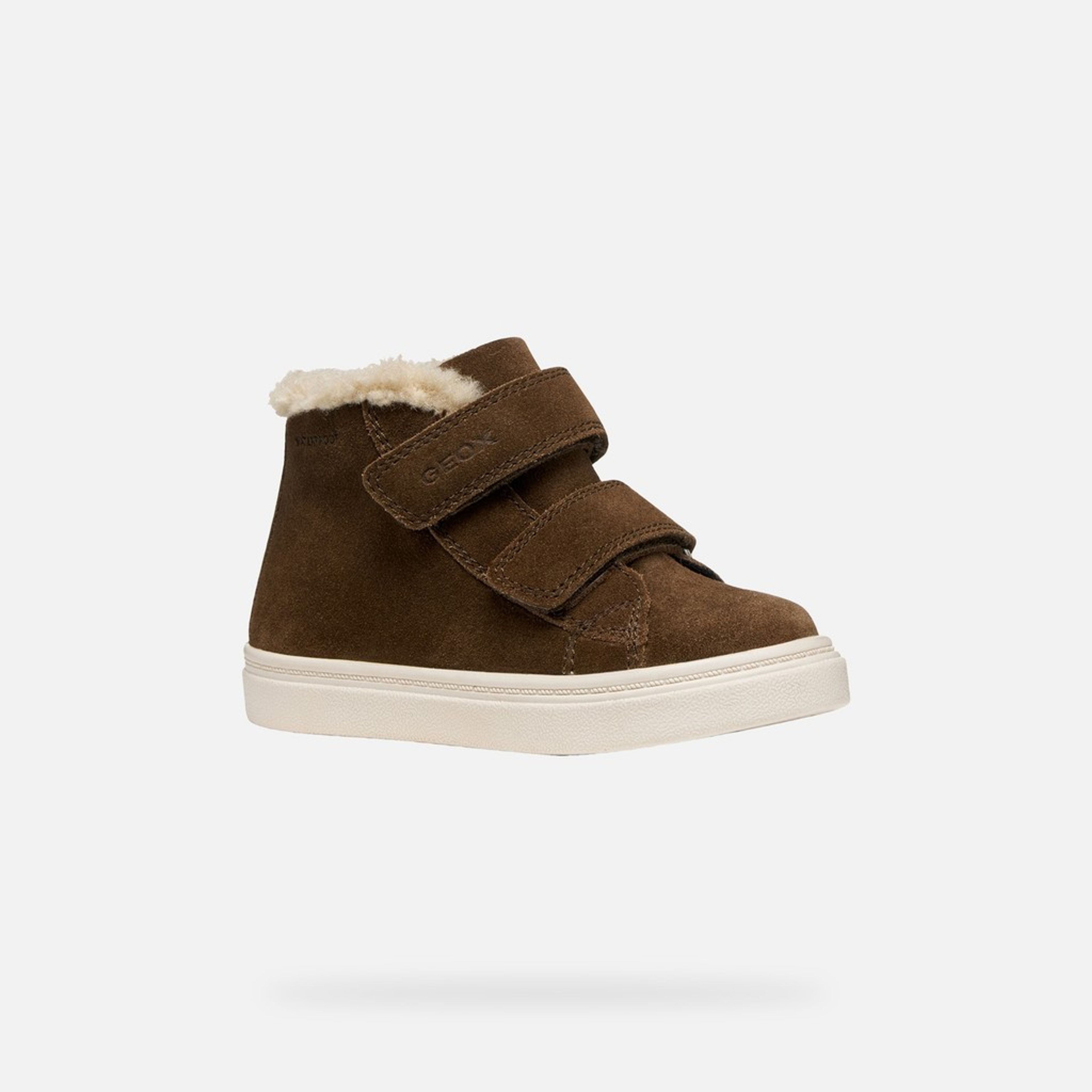 Sneakers maro închis pentru băieți Geox Nashik WPF - 003