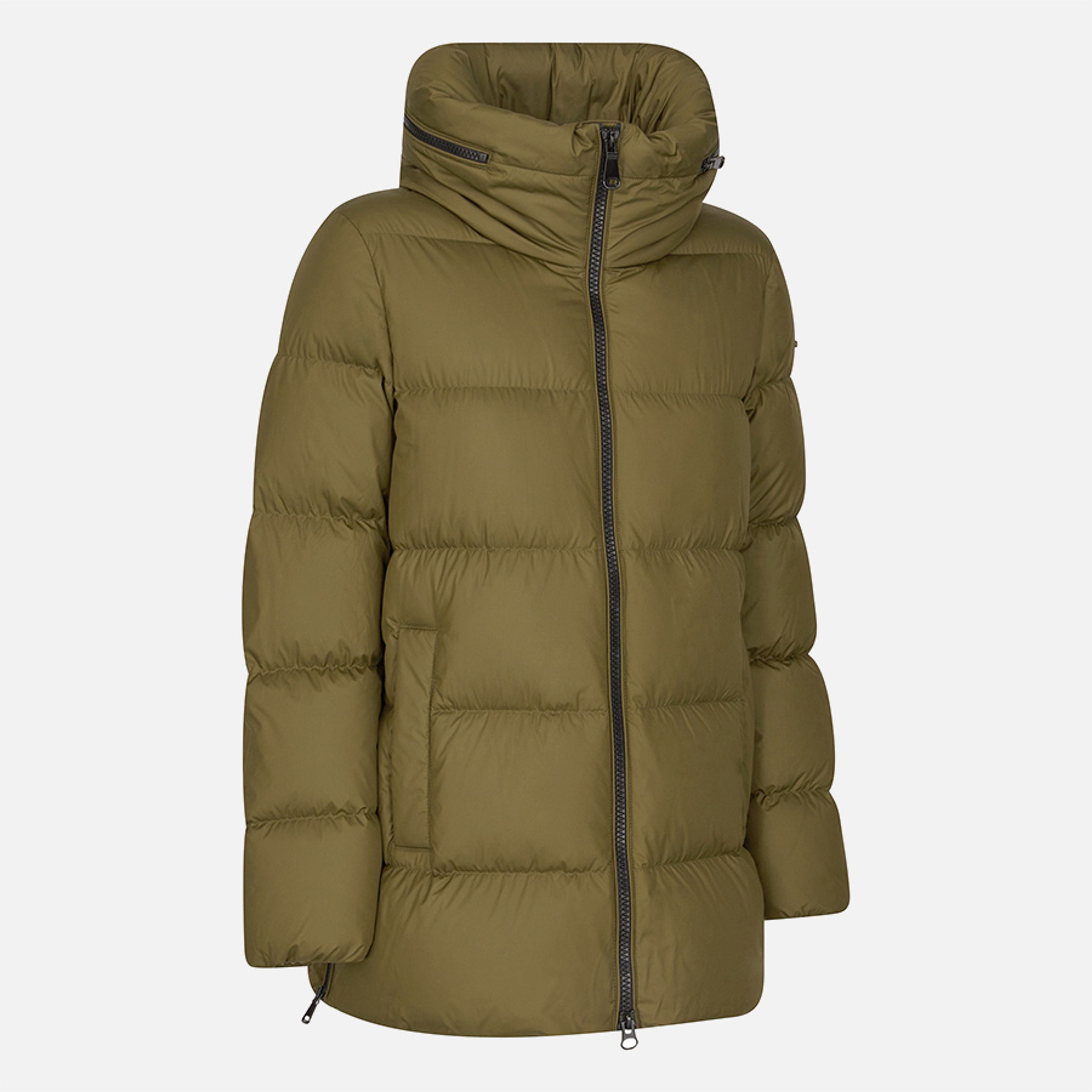 Khaki dámska páperová bunda Geox Camei