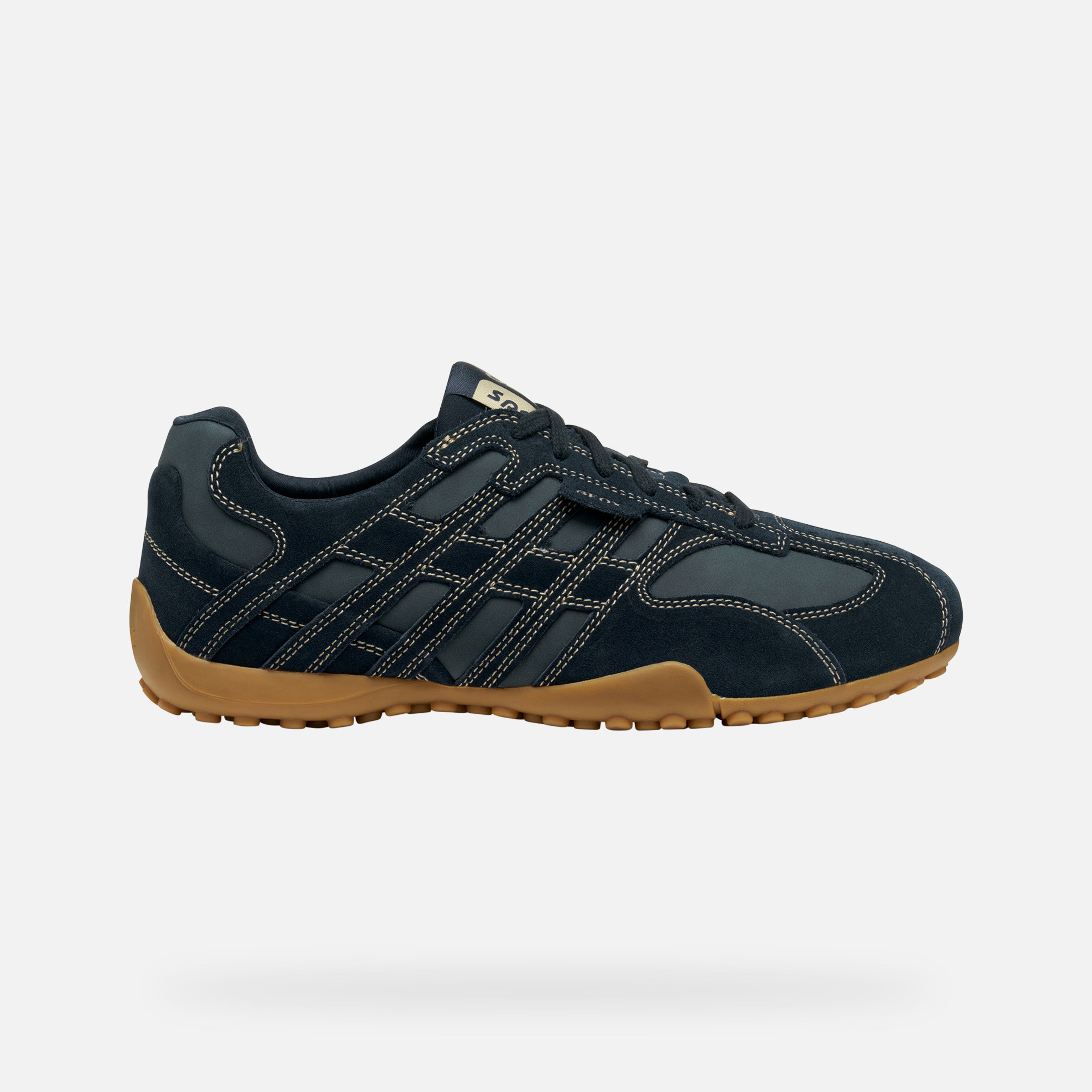 Tmavě modré pánské tenisky Geox Snake Original - 002