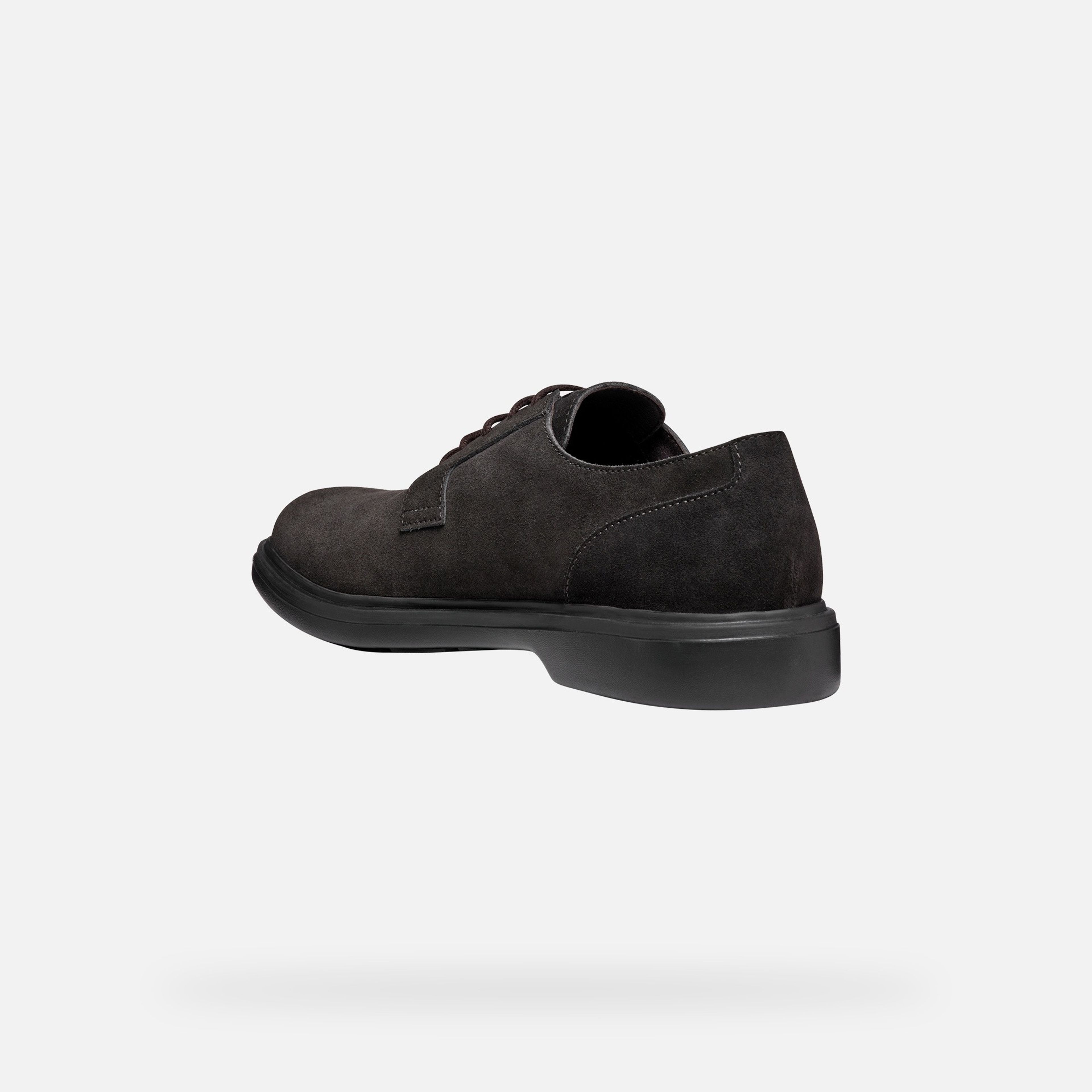 Ciemnobrązowe męskie buty wizytowe Geox Ottavio - 004