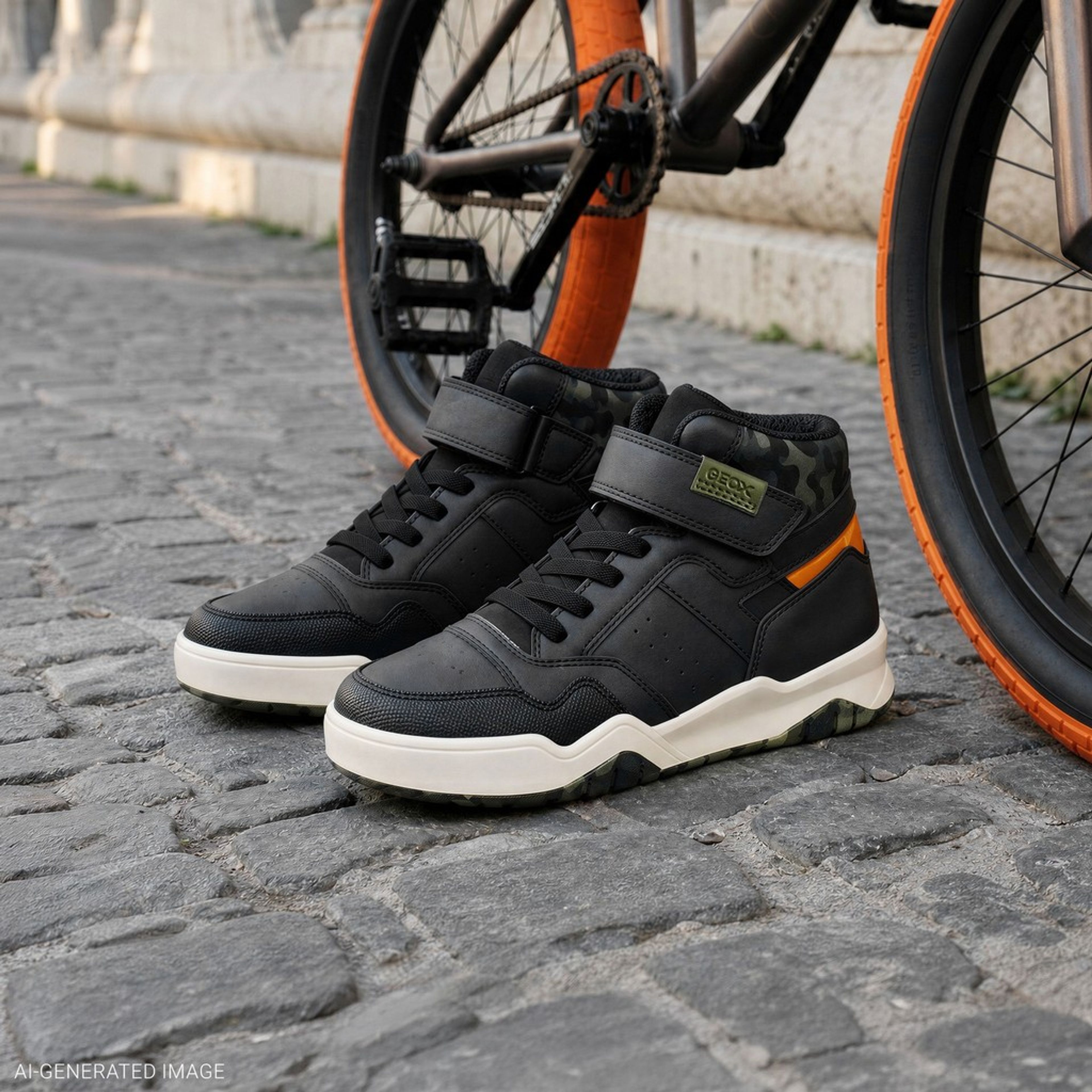 Černé chlapecké tenisky Geox Perth - 008