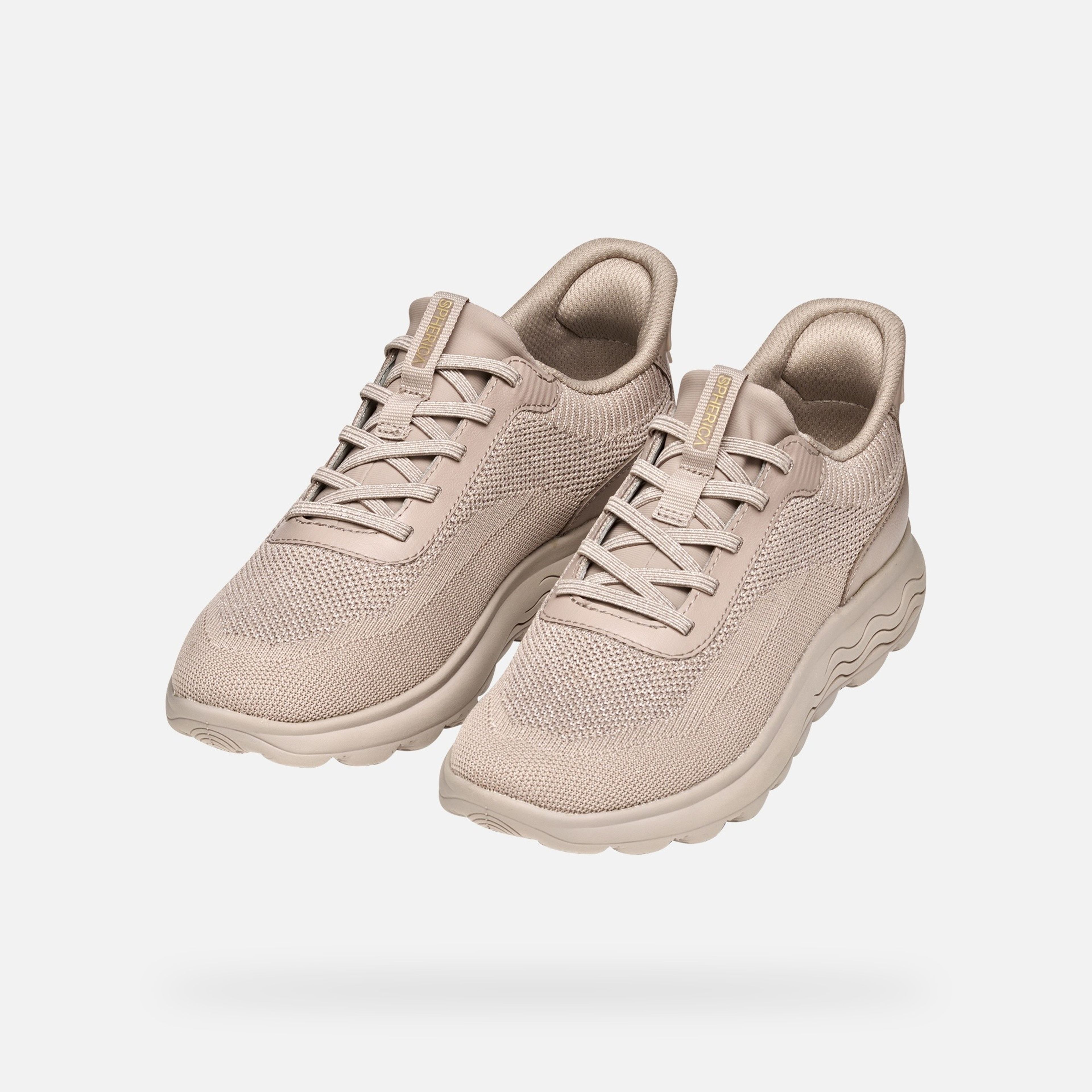 Béžové dámské tenisky Geox Spherica Plus Fast in - 009