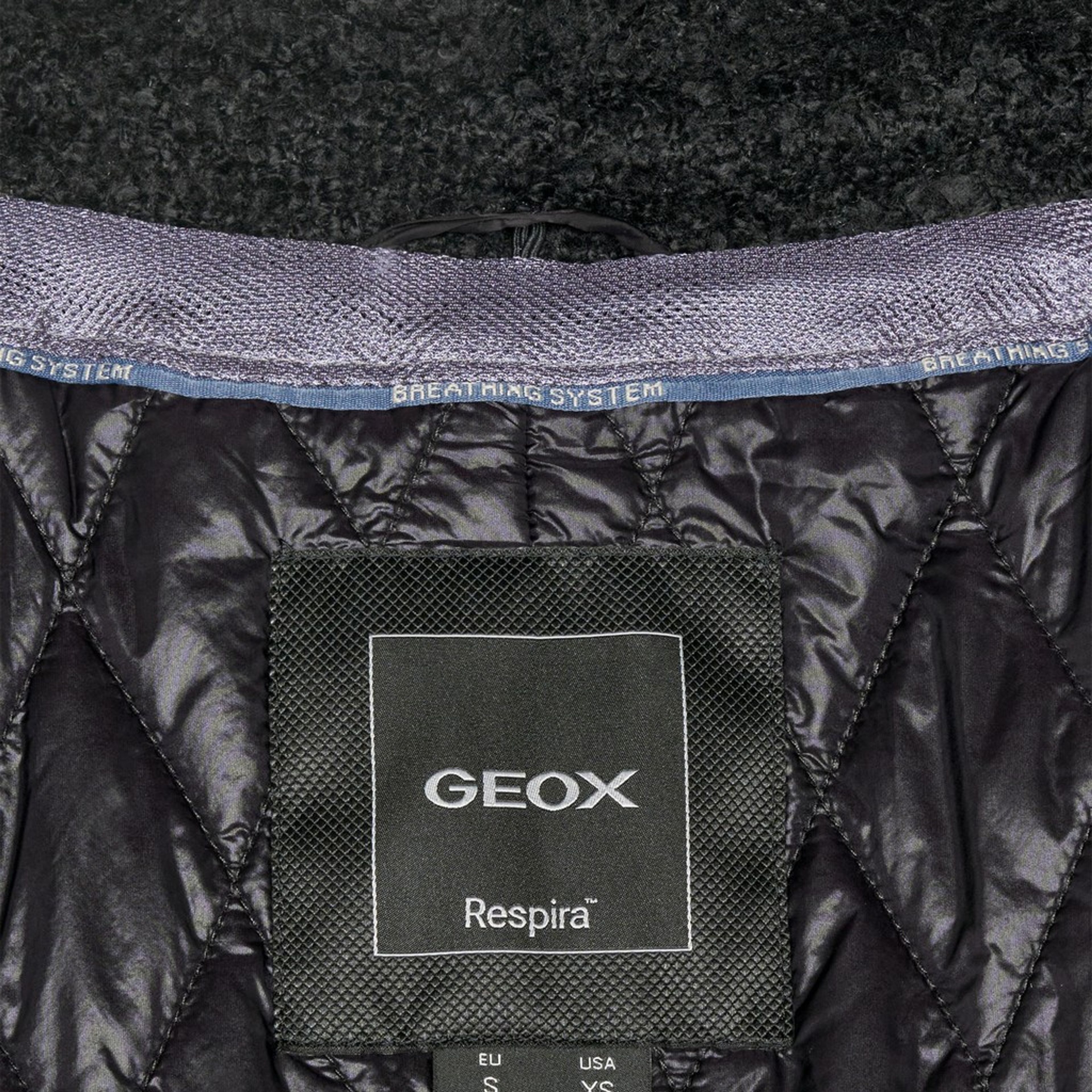 Czarny damski płaszcz Geox Charlene - 012