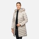 Béžová dámská prošívaná bunda Geox Bettanie-Béžová - 001