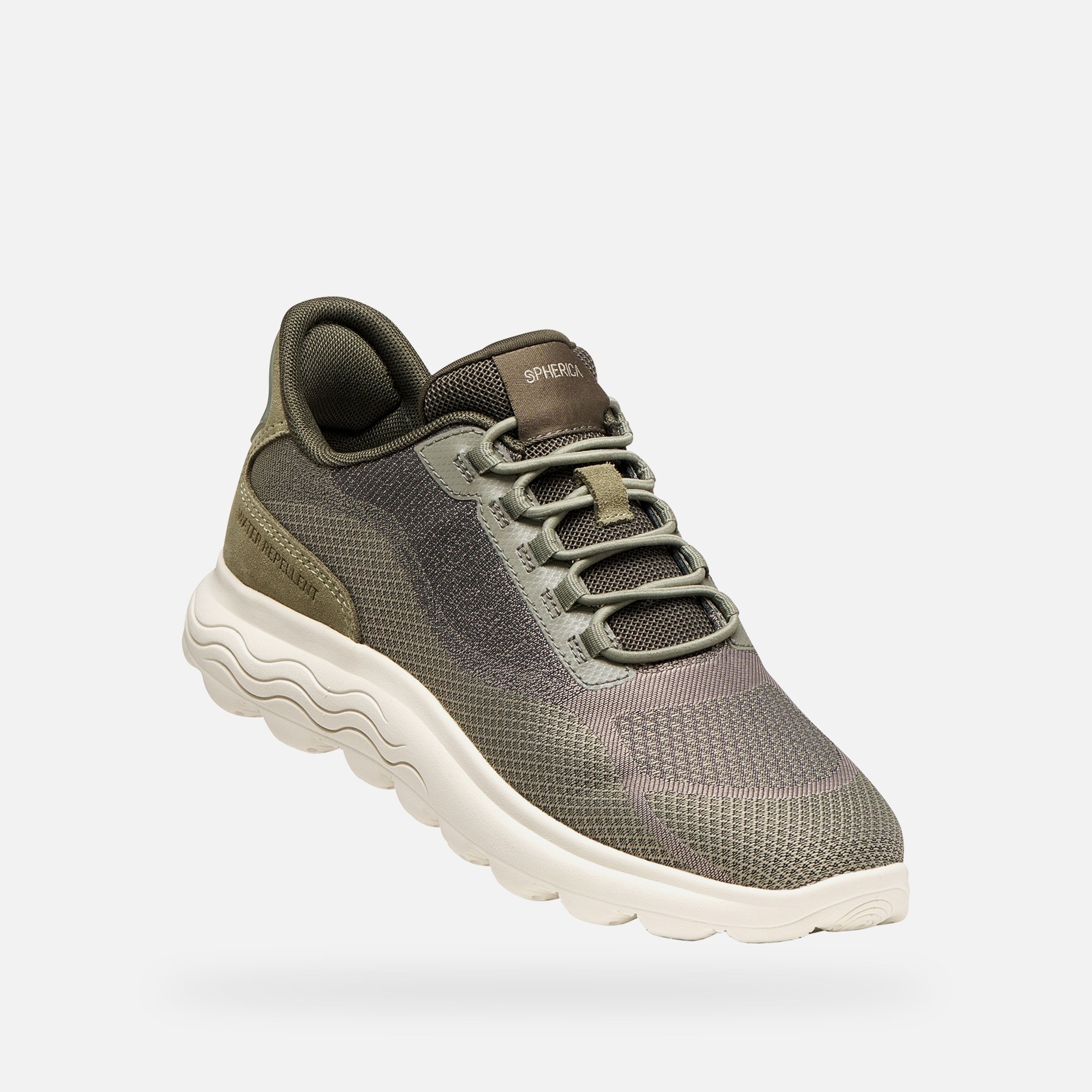 Sneakers verde deschis pentru femei Geox Spherica Plus WR - 006