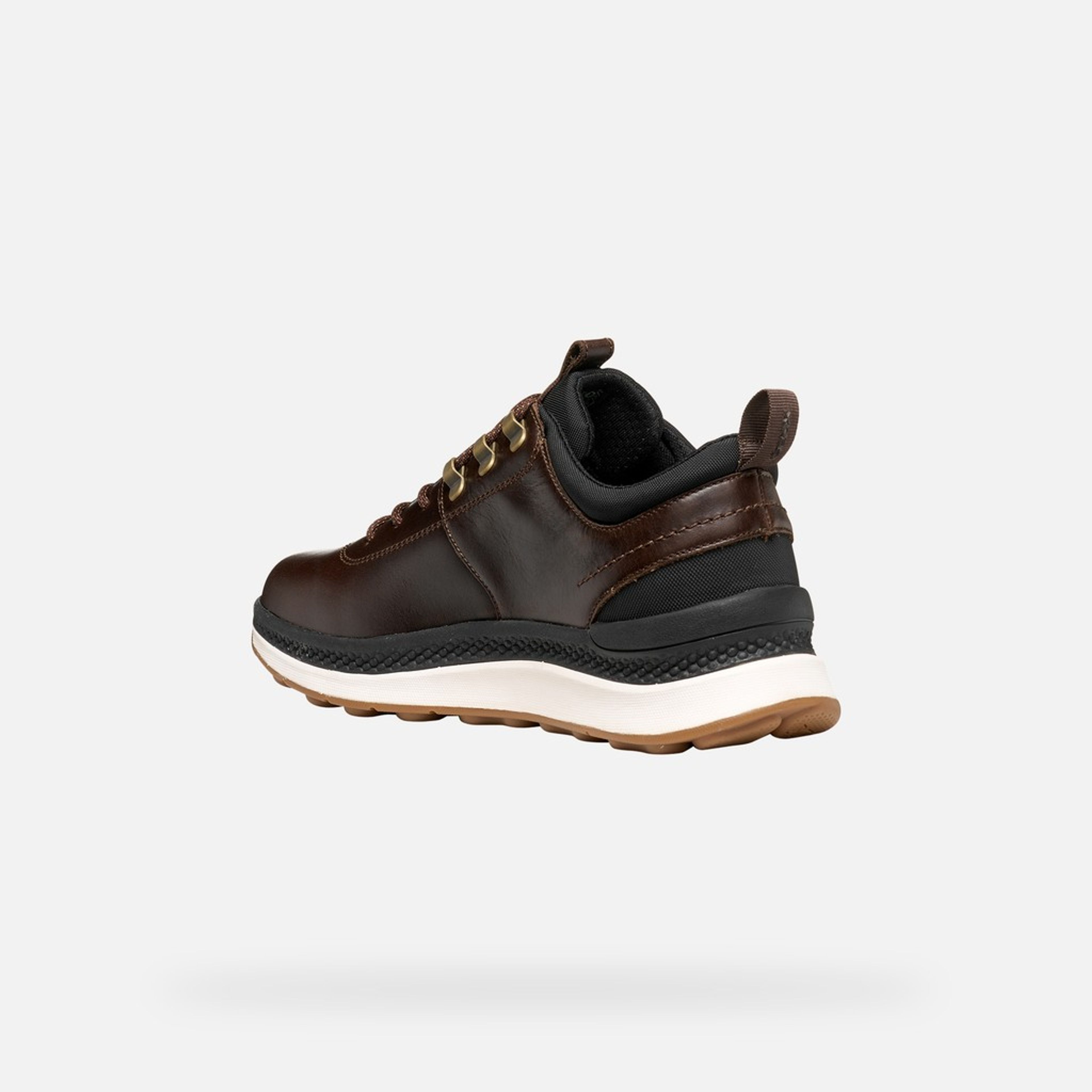 Ciemnobrązowe męskie sneakersy Geox Spherica Actif X2 - 004