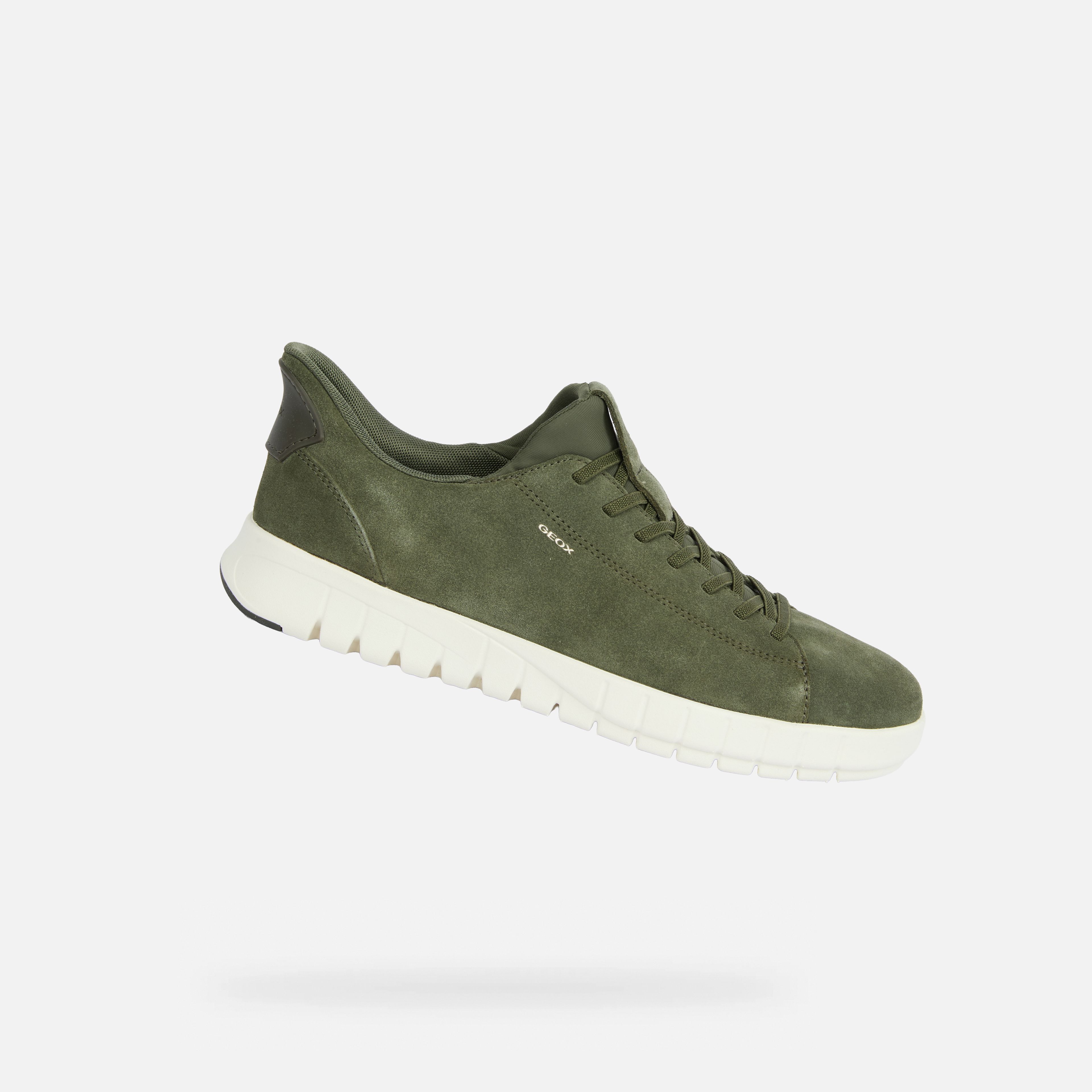 Khaki pánske tenisky Geox Flextride Plus Fast in