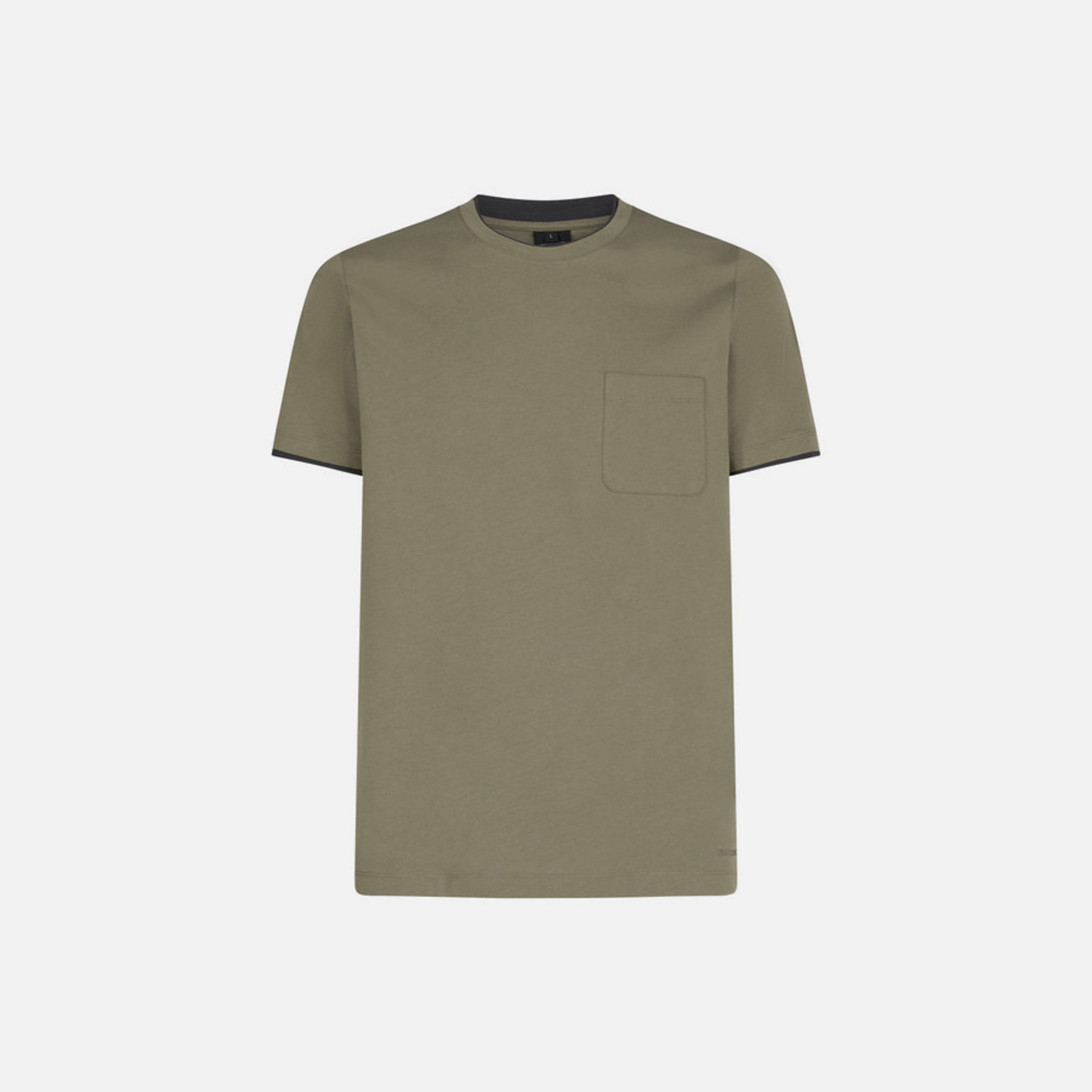 Olivové pánské tričko Geox T-Shirt